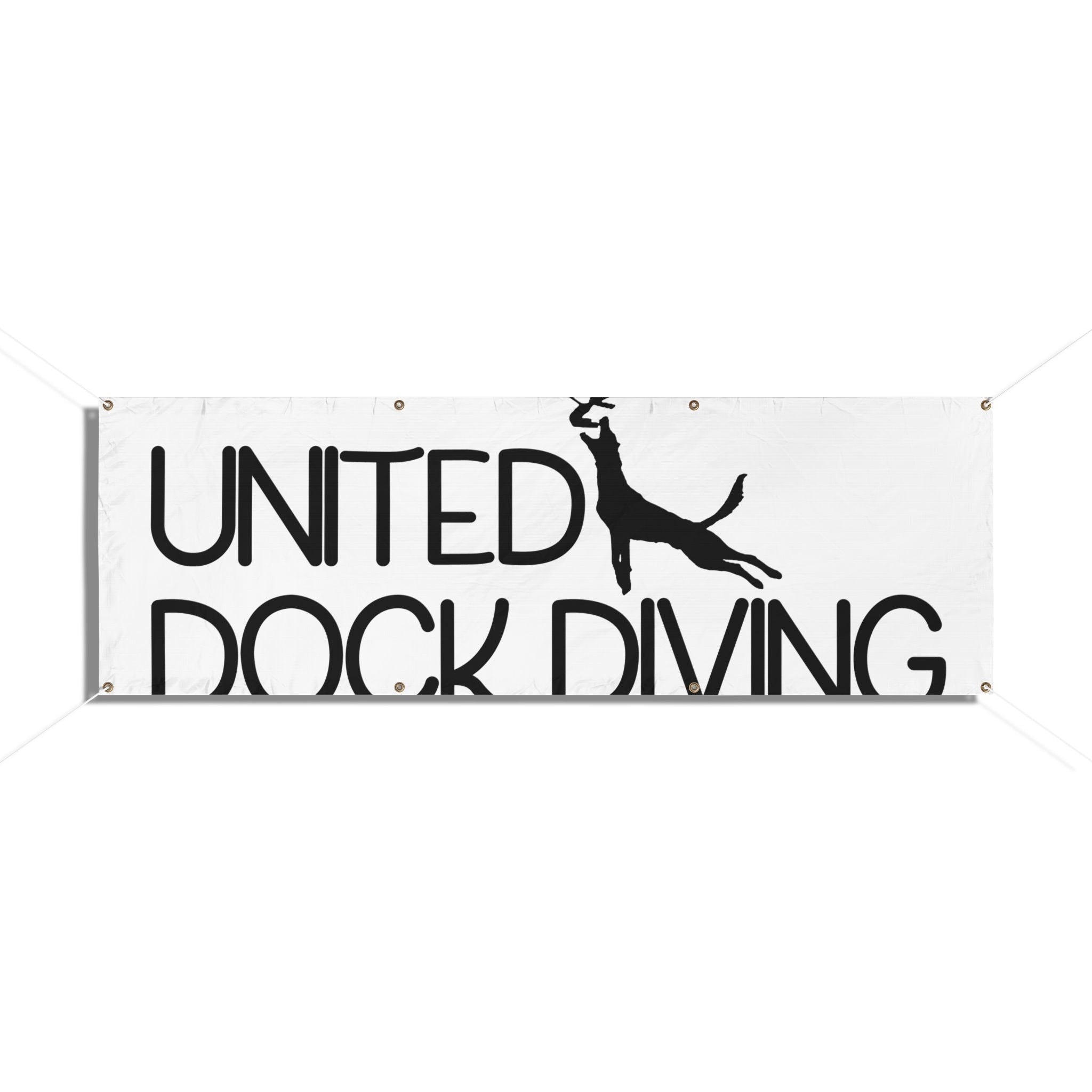 Custom Vinyl Banners for Dock Diving Events - United Dock Diving Design