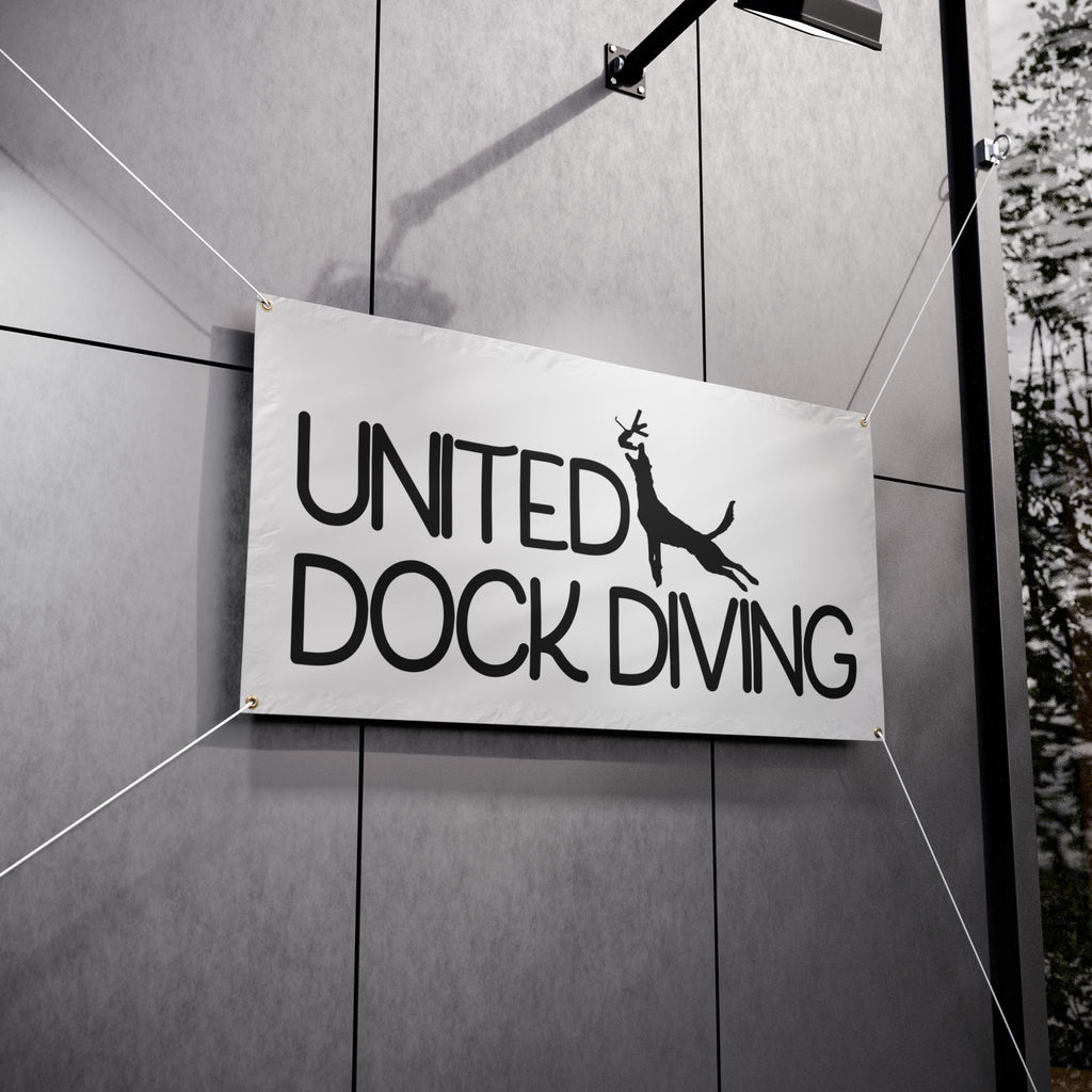 Custom Vinyl Banners for Dock Diving Events - United Dock Diving Design