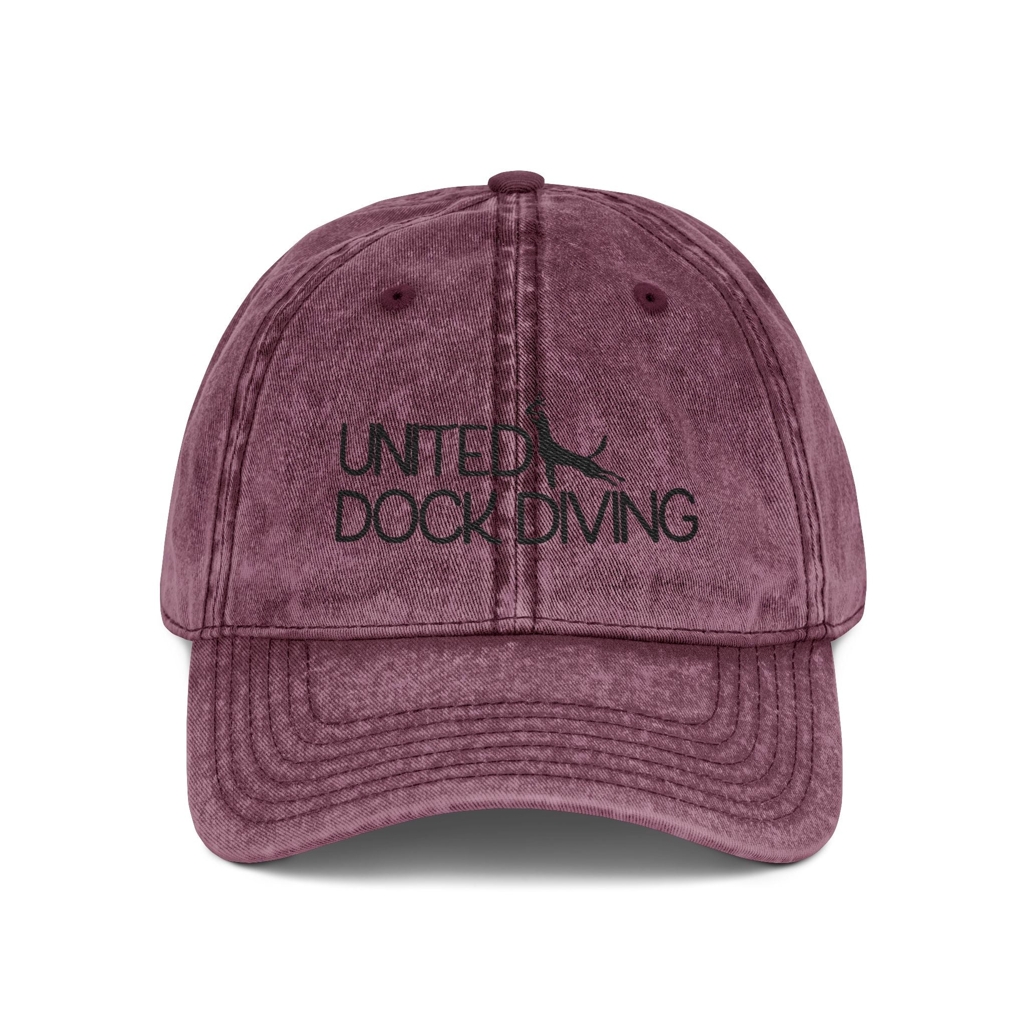 Vintage Embroidered Cap — United Dock Diving Logo