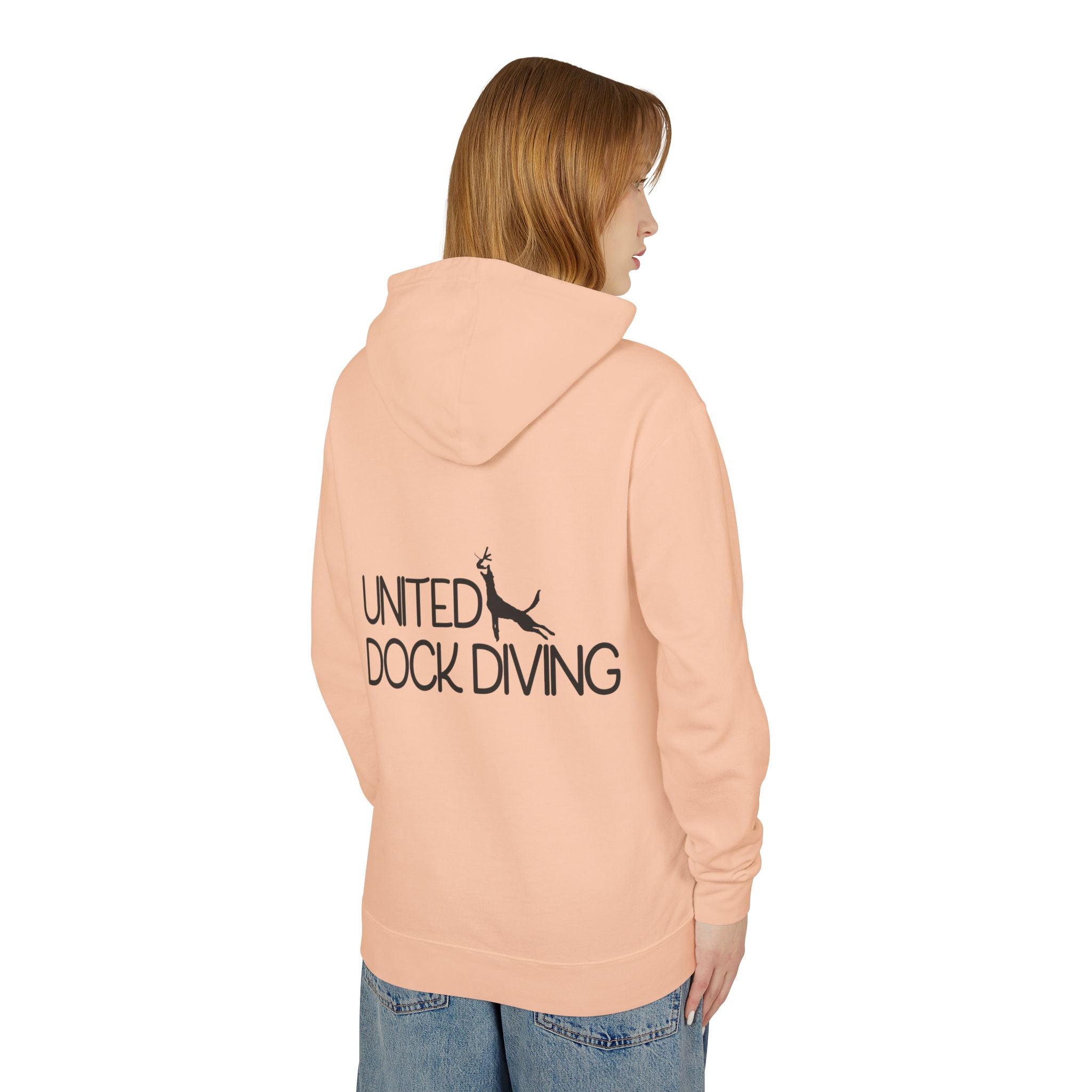 Where's the dock? Front and United Dock Diving Logo Back