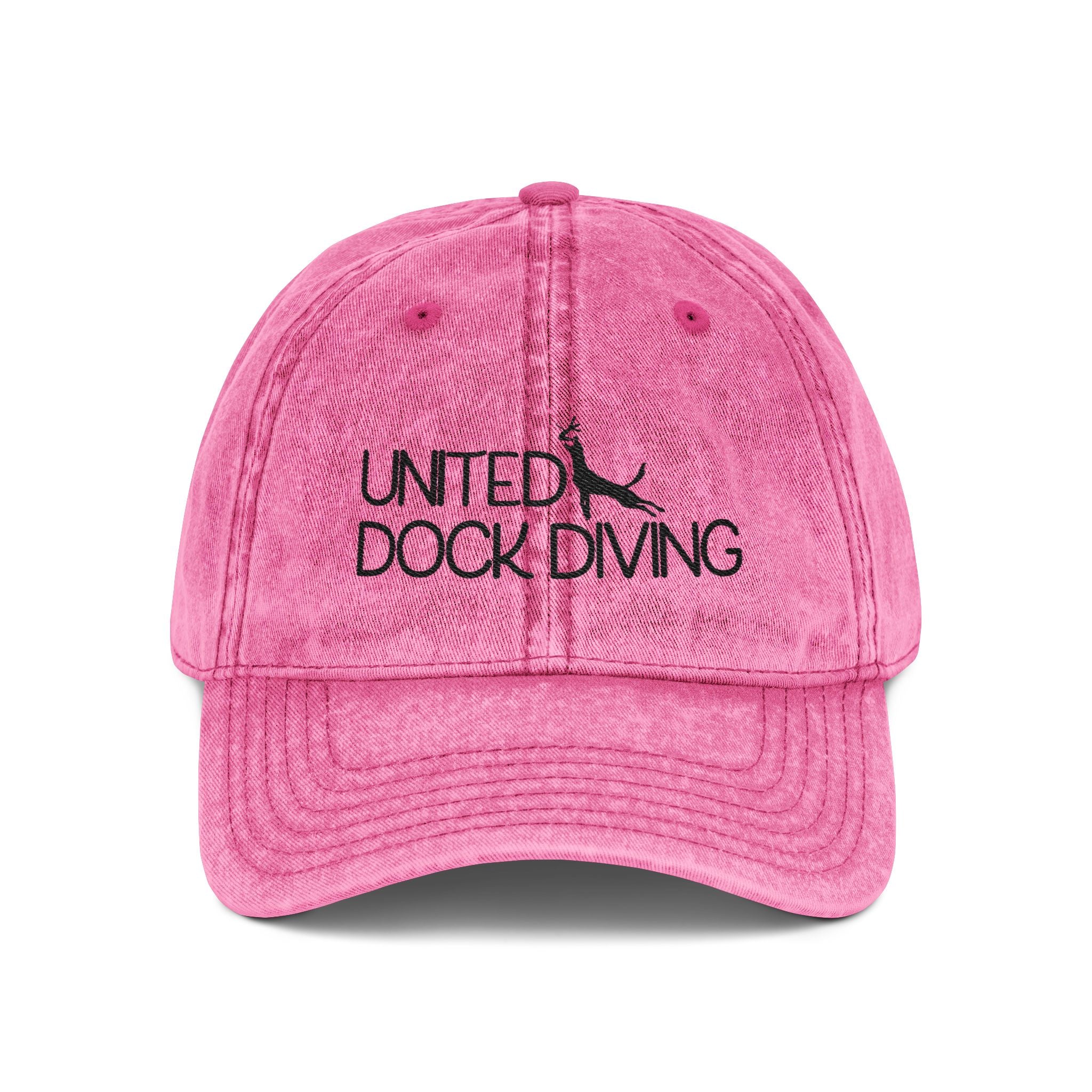 Vintage Embroidered Cap — United Dock Diving Logo