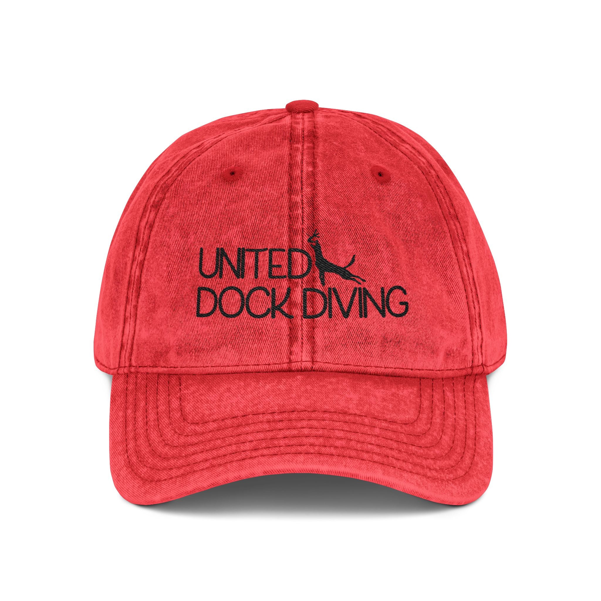 Vintage Embroidered Cap — United Dock Diving Logo