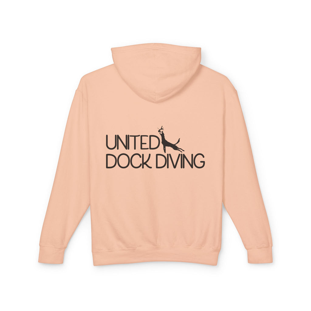 Where's the dock? Front and United Dock Diving Logo Back