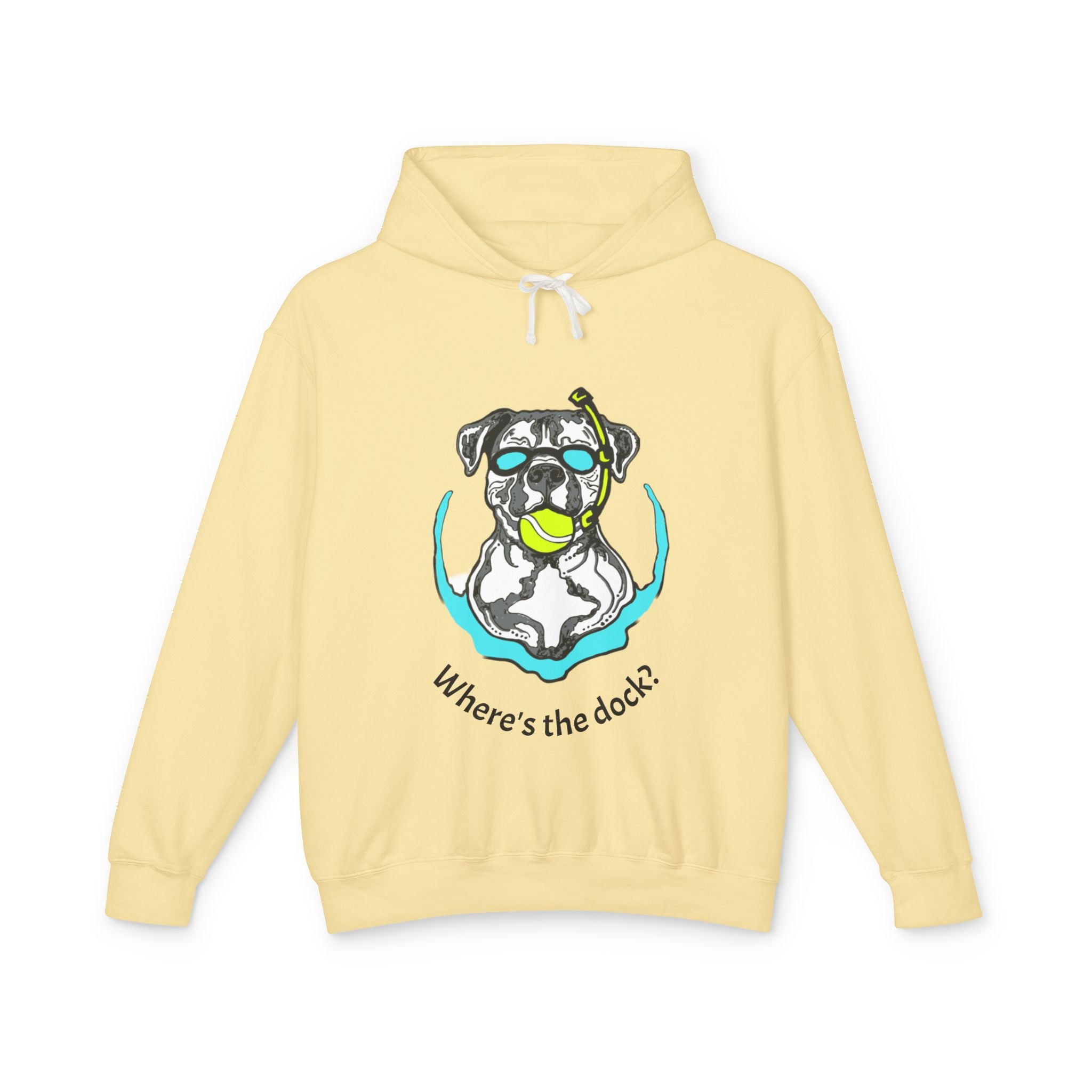 Where's the dock? Front and United Dock Diving Logo Back