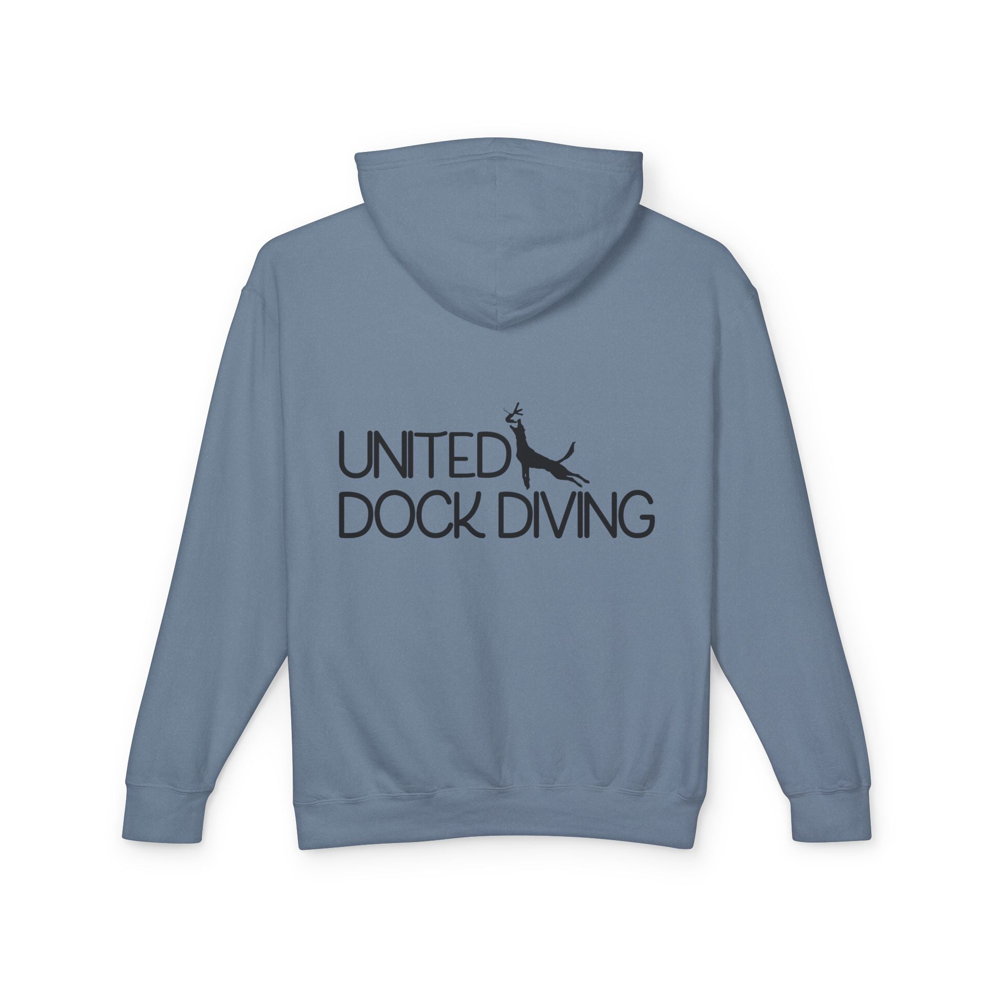 Where's the dock? Front and United Dock Diving Logo Back