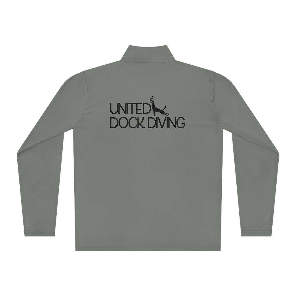 United Dock Diving  Logo Front 1/4 Inch Zipper Long Sleeve