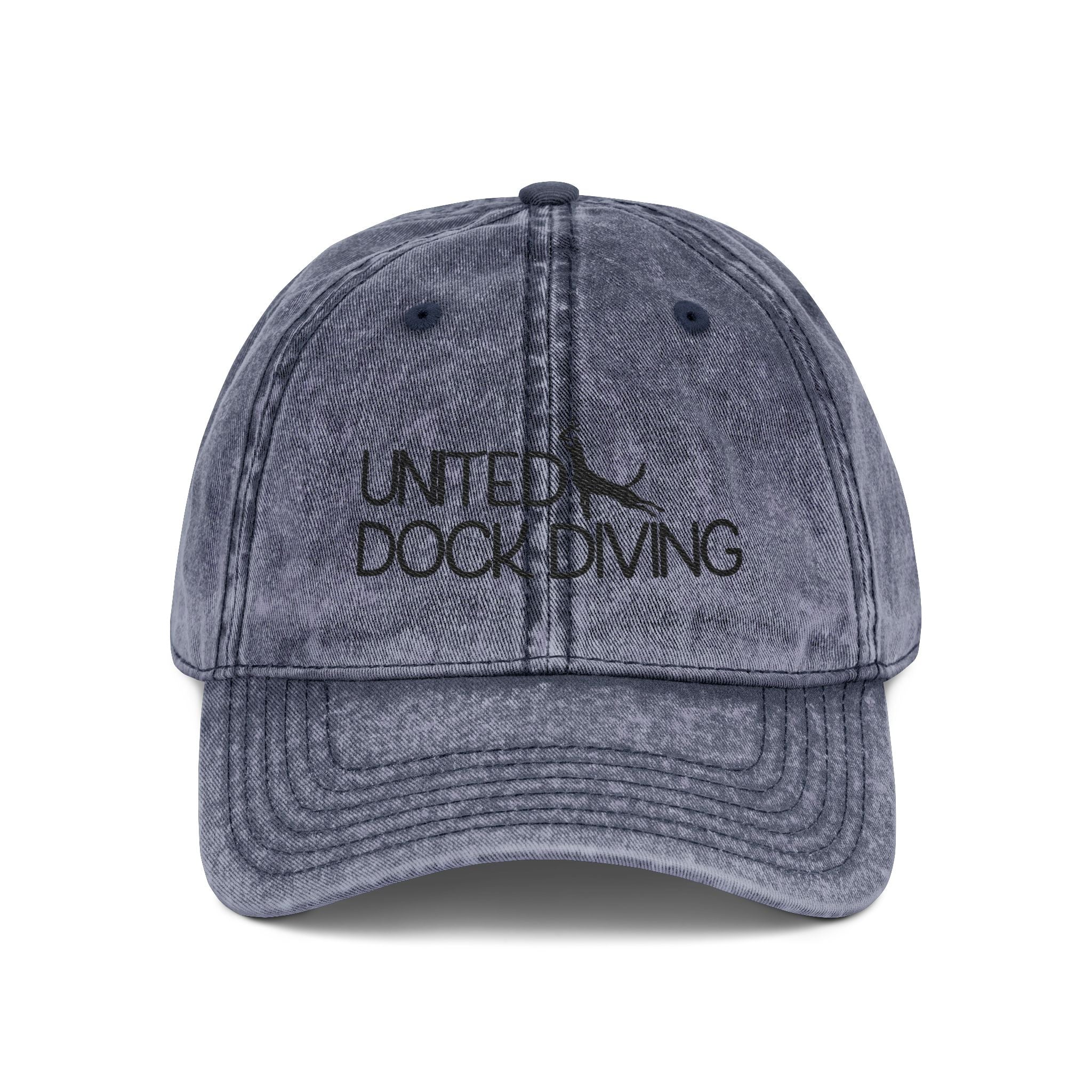 Vintage Embroidered Cap — United Dock Diving Logo