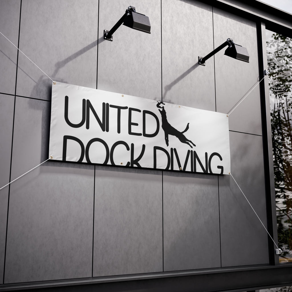 Custom Vinyl Banners for Dock Diving Events - United Dock Diving Design