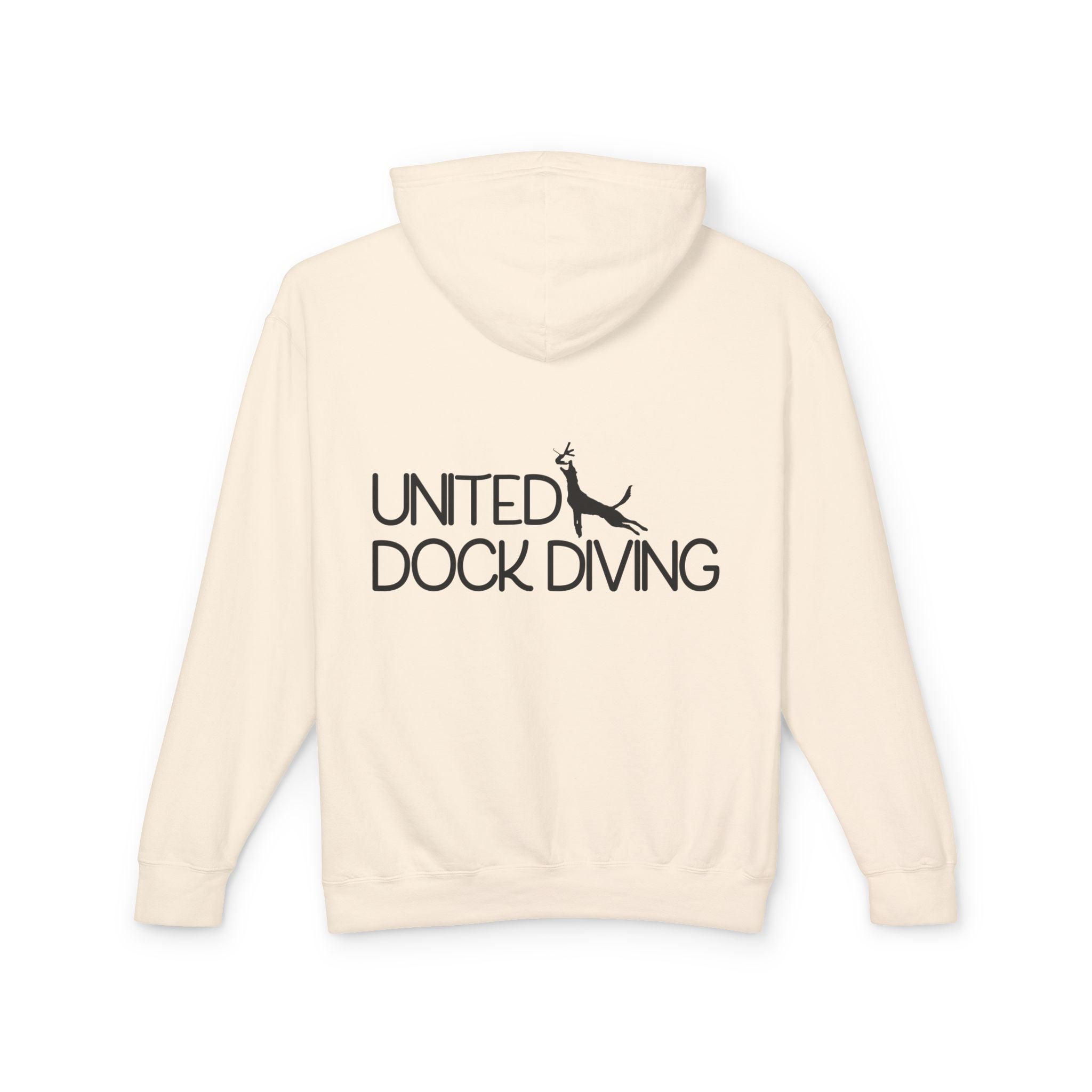 Where's the dock? Front and United Dock Diving Logo Back