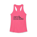 United Dock Diving Logo Front Women's Ideal Racerback Tank
