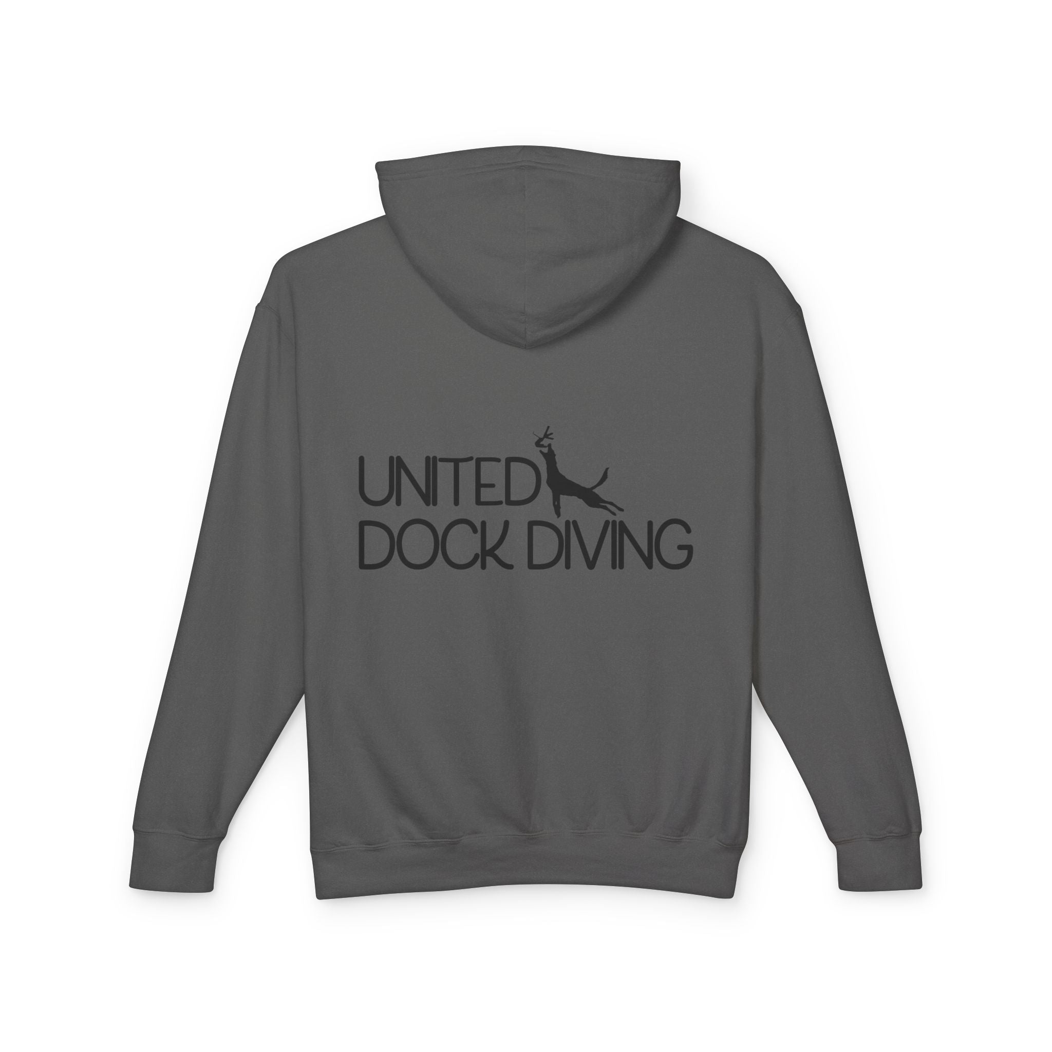Where's the dock? Front and United Dock Diving Logo Back