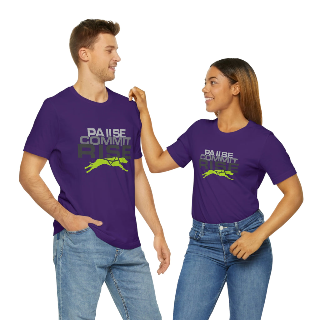 Pause Commit Rise Official Advanced Performance Canine Short Sleeve Tee