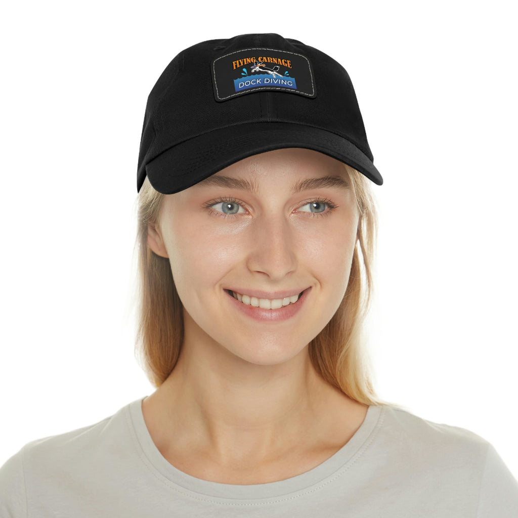 Multi Color Leather Patch Hat