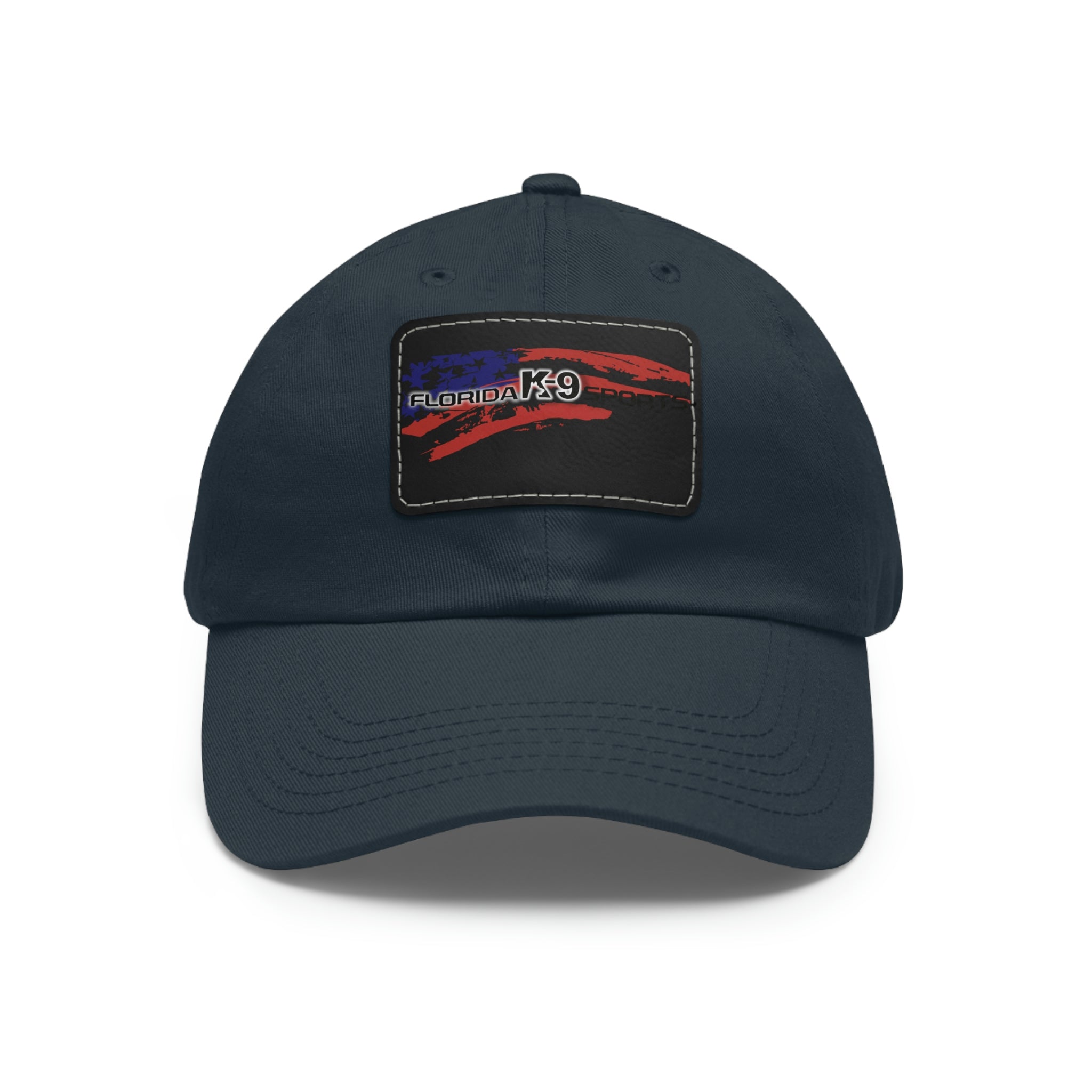 Multi Color Hat with Leather Patch (Rectangle)