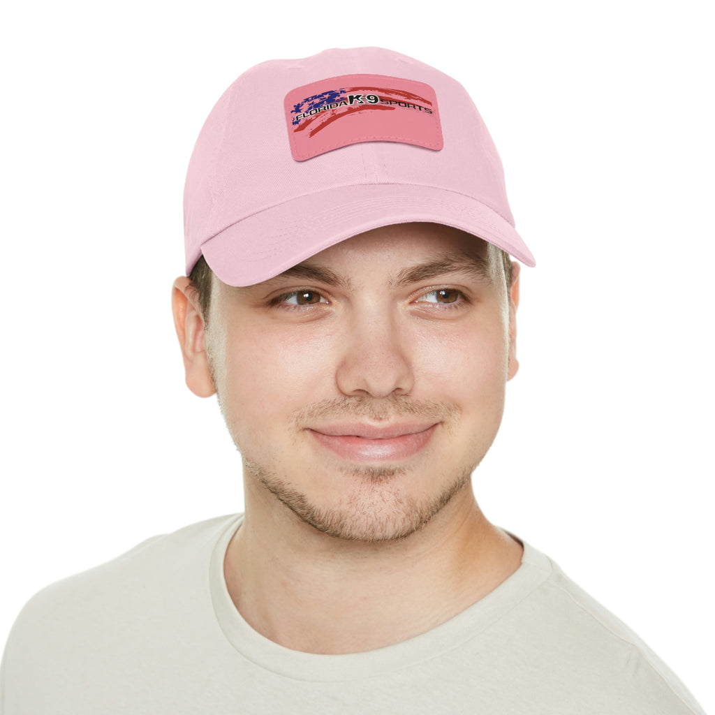 Multi Color Hat with Leather Patch (Rectangle)