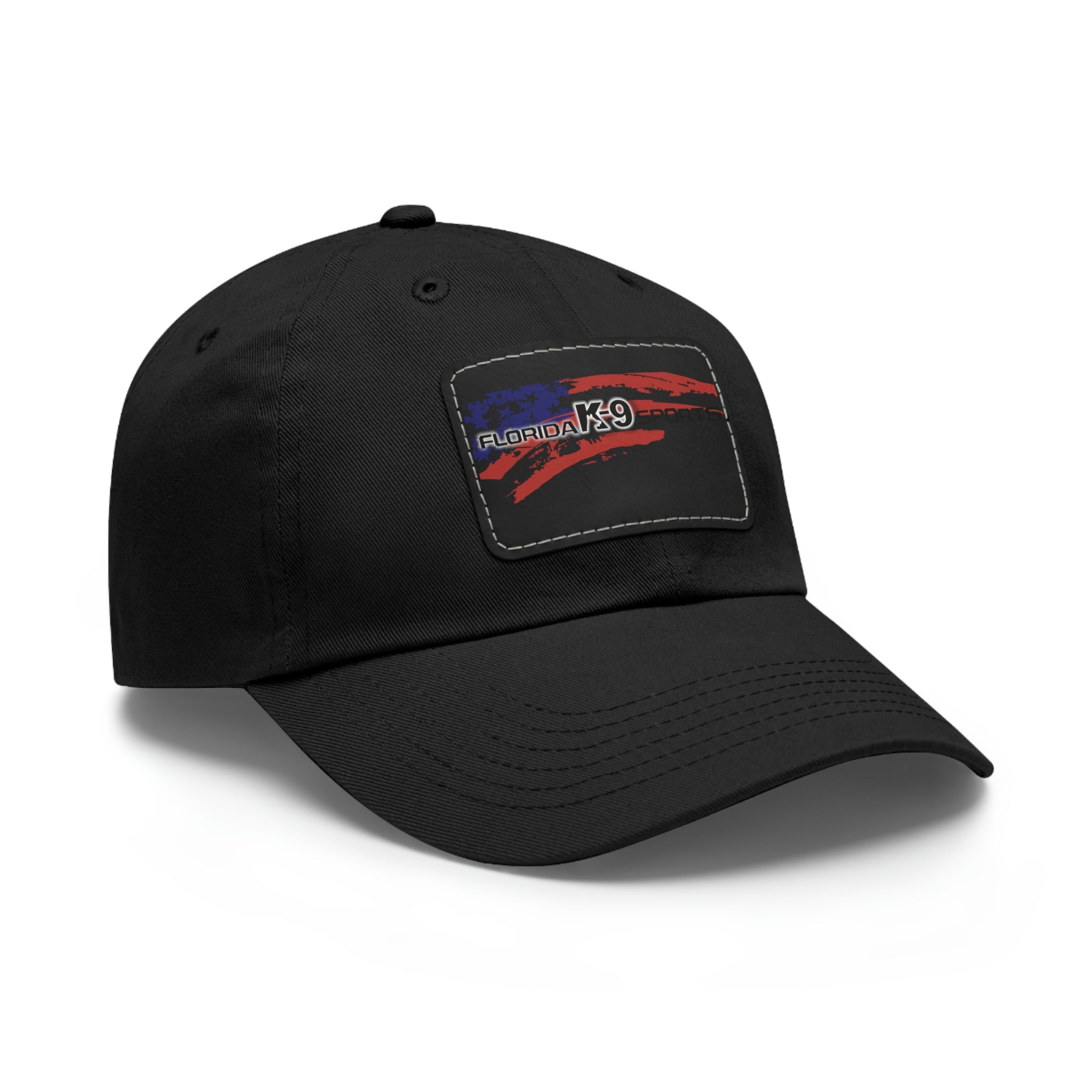 Multi Color Hat with Leather Patch (Rectangle)