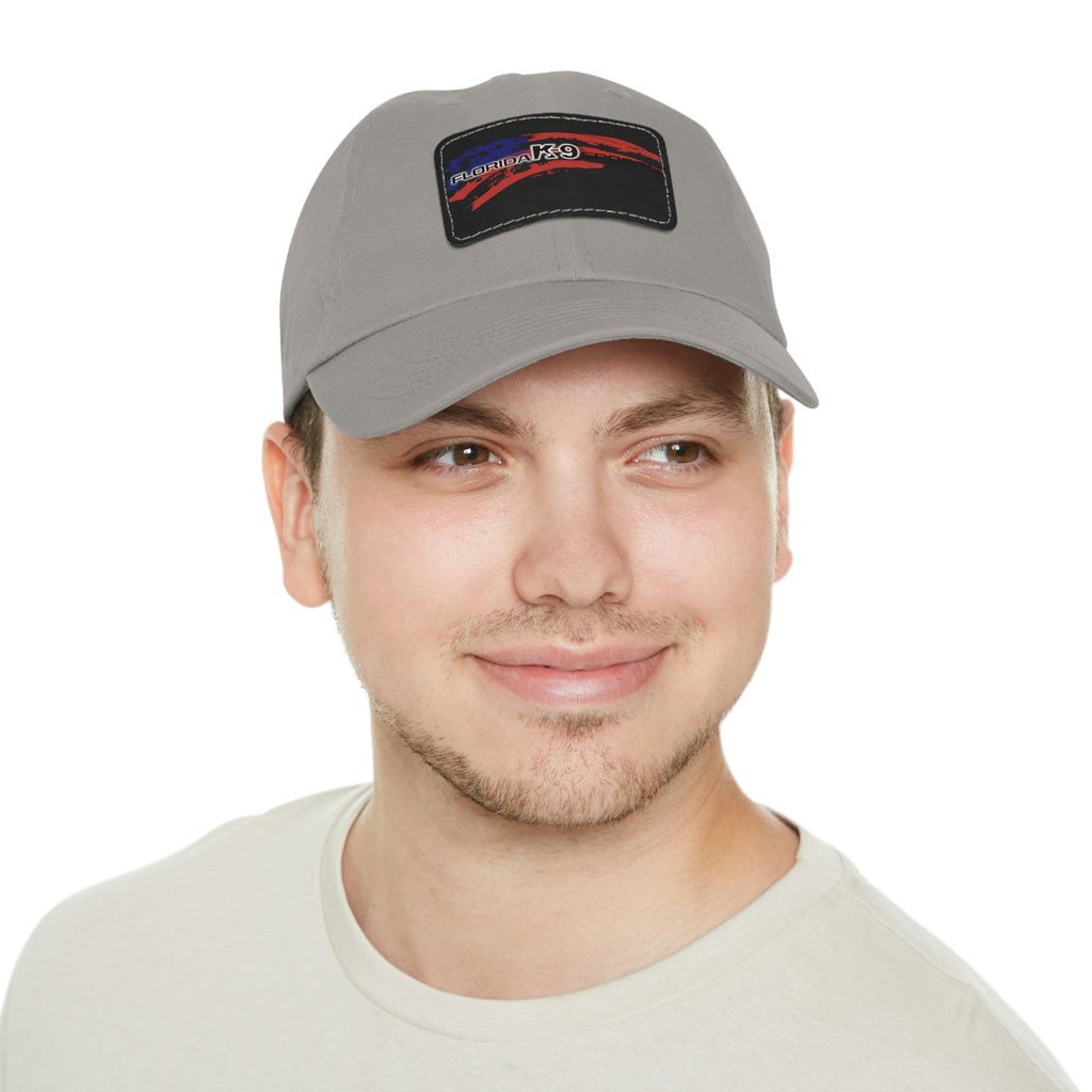 Multi Color Hat with Leather Patch (Rectangle)