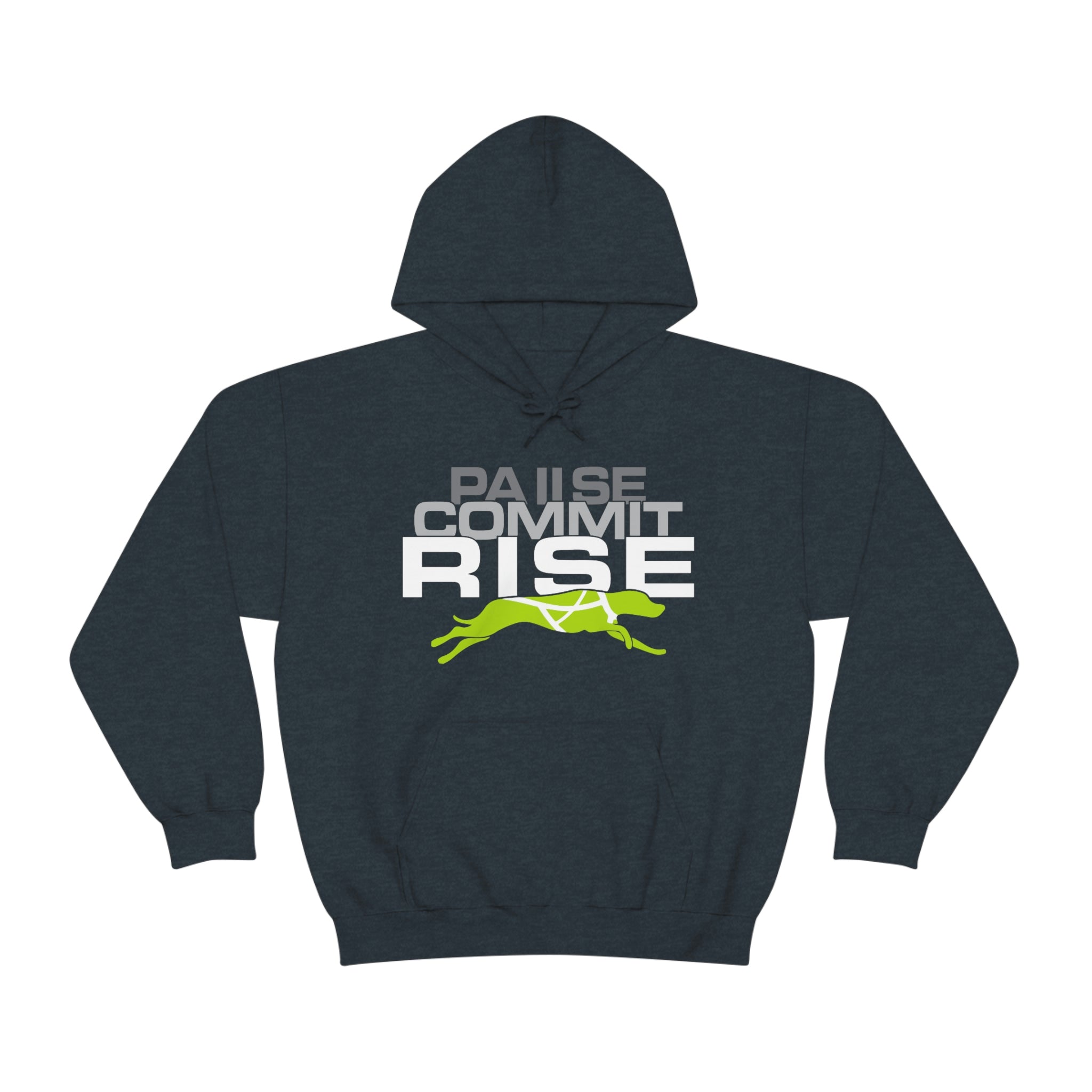 Pause Commit Rise Official Advanced Performance Canine Unisex Heavy Blend™ Hooded Sweatshirt