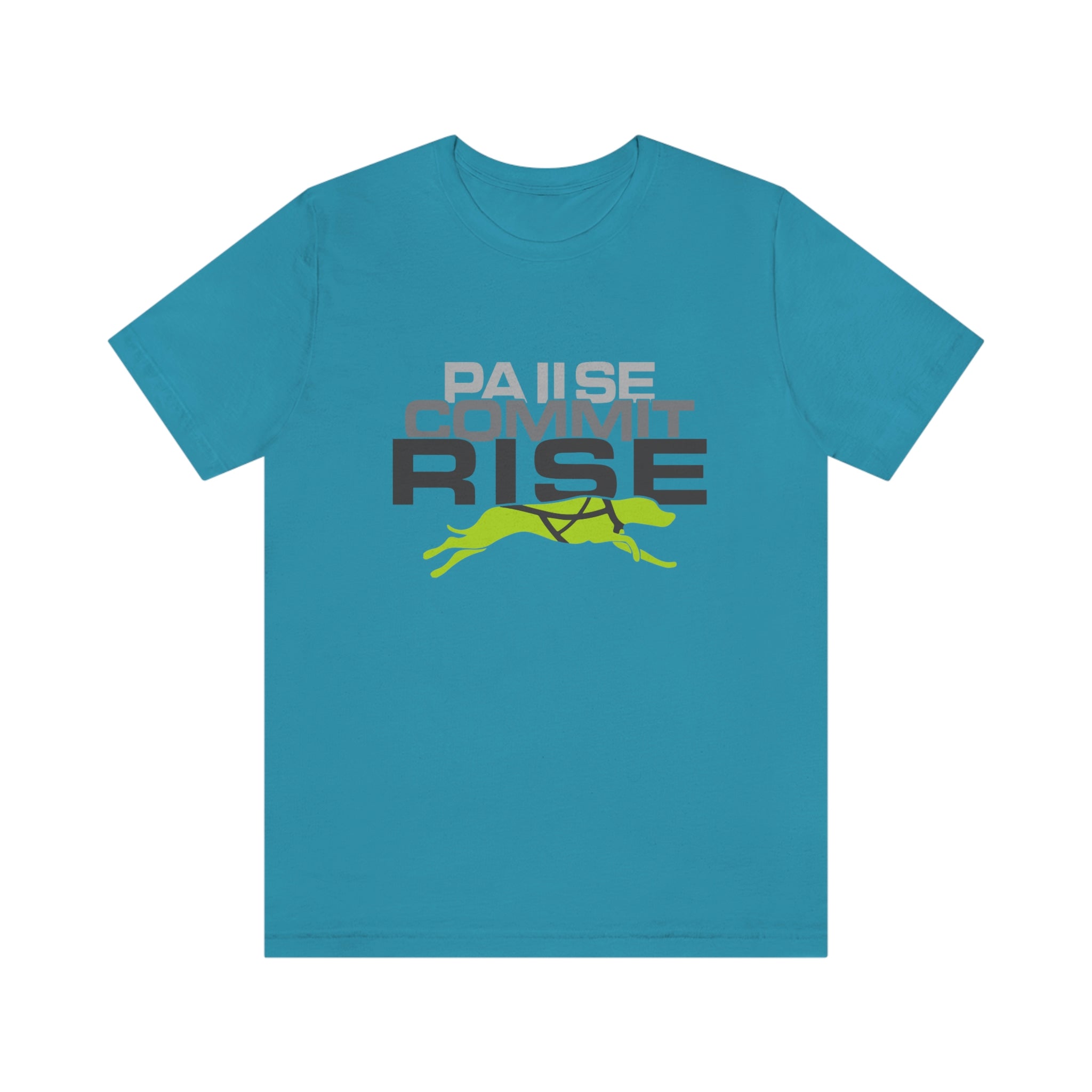 Pause Commit Rise Official Advanced Performance Canine Short Sleeve Tee