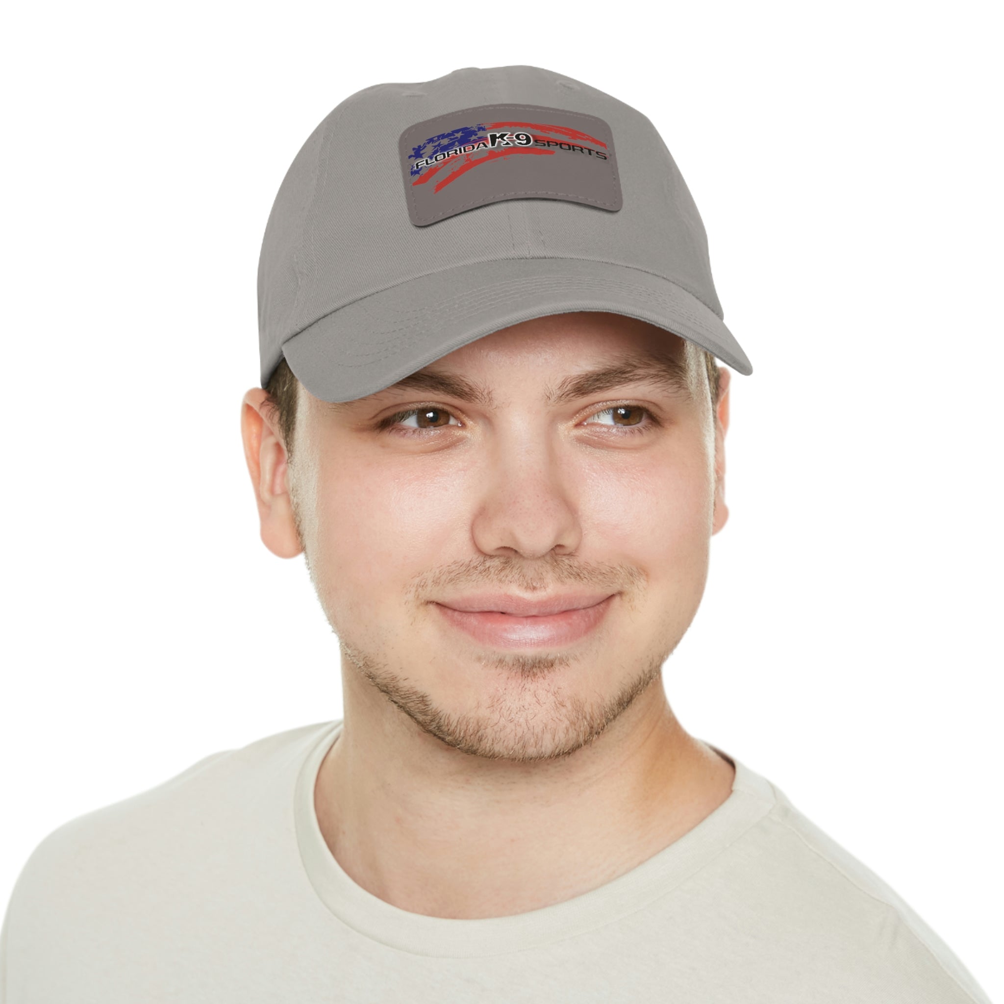 Multi Color Hat with Leather Patch (Rectangle)