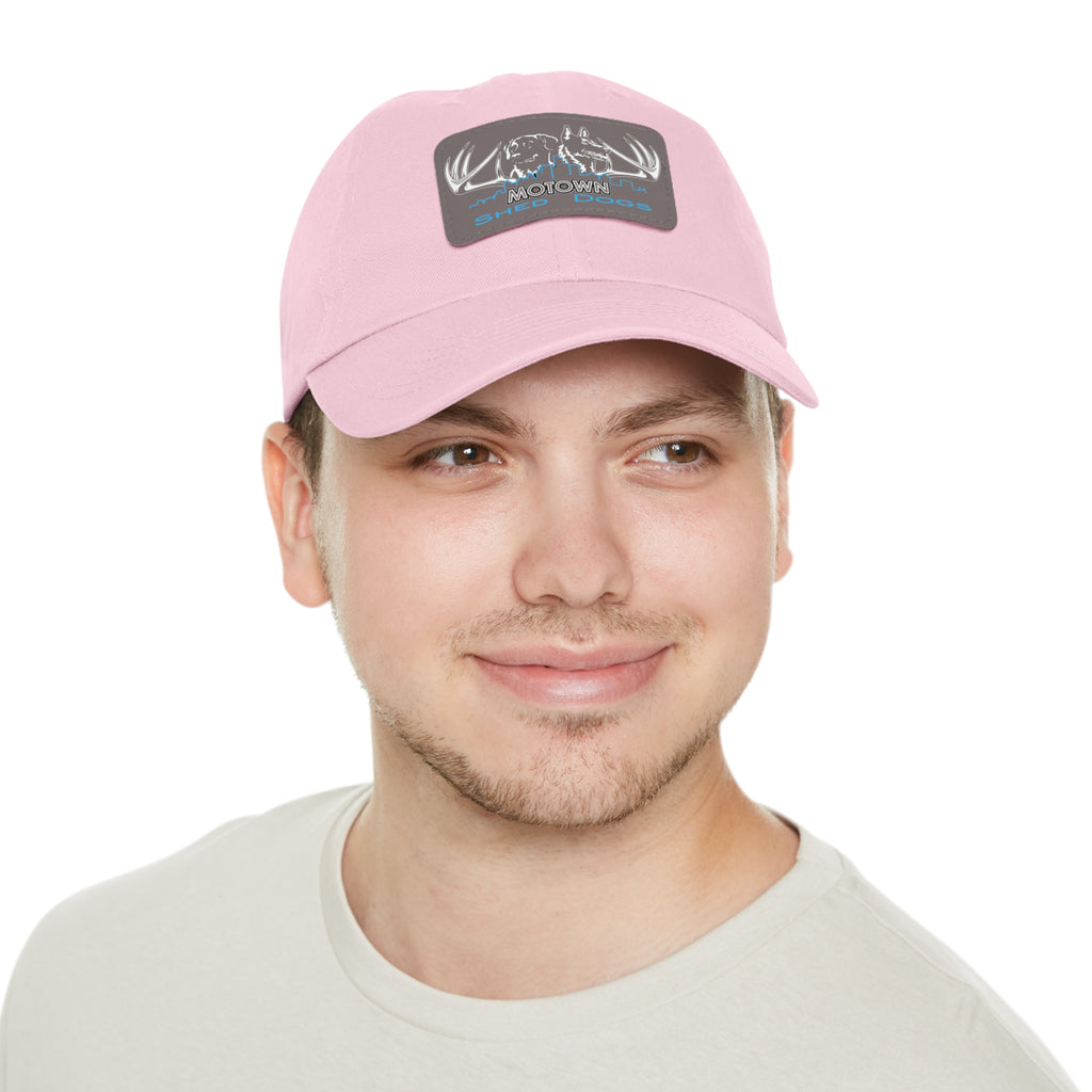 MoTown Multi Color hat with Leather Patch (Rectangle)
