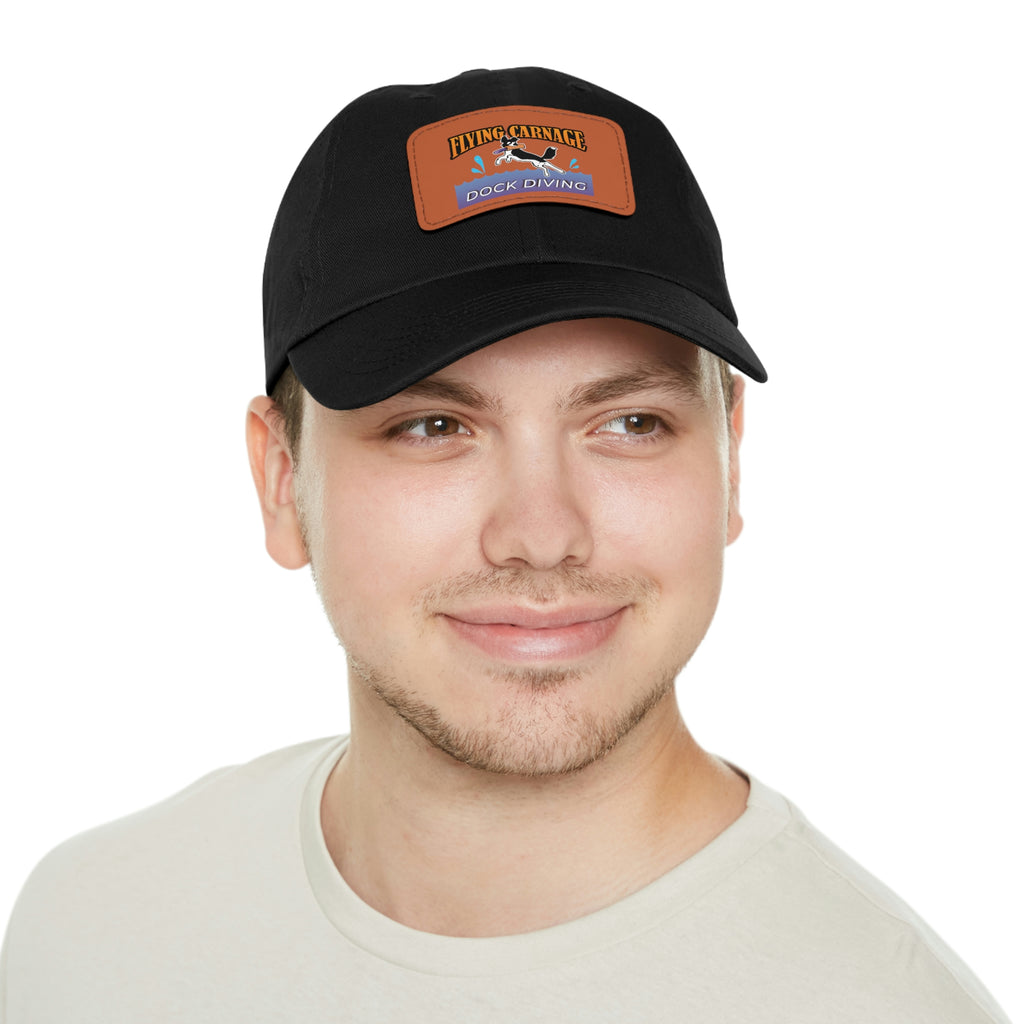 Multi Color Leather Patch Hat