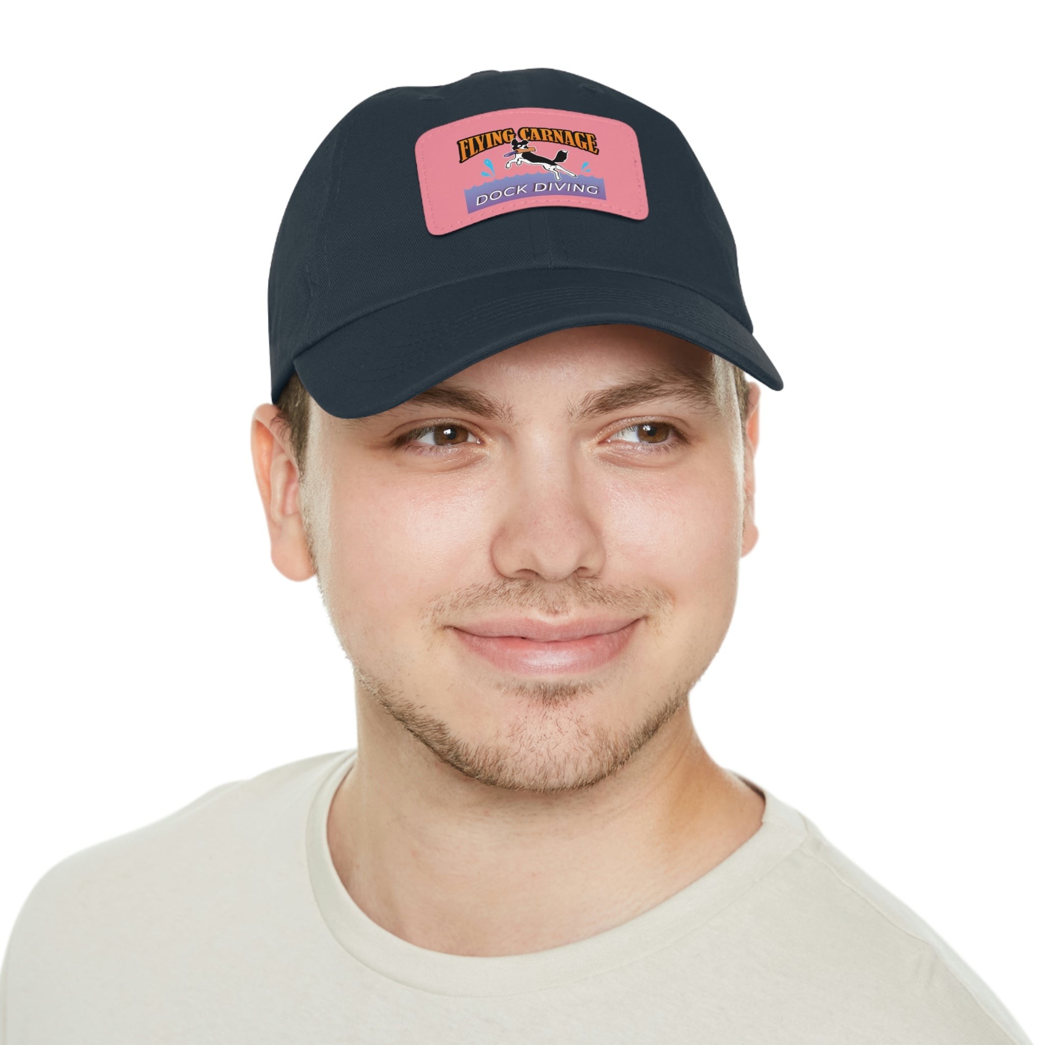 Multi Color Leather Patch Hat