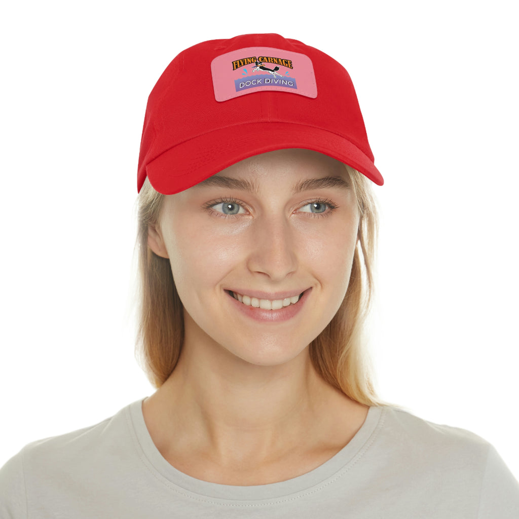 Multi Color Leather Patch Hat