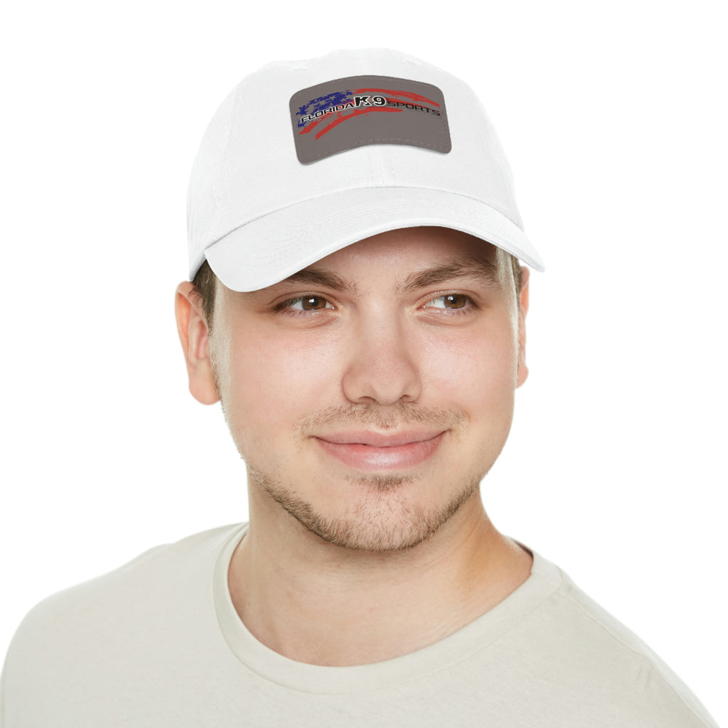 Multi Color Hat with Leather Patch (Rectangle)