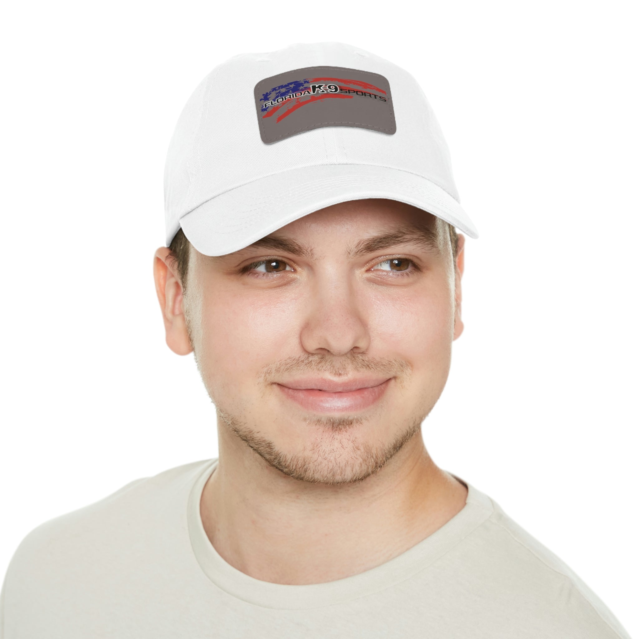 Multi Color Hat with Leather Patch (Rectangle)