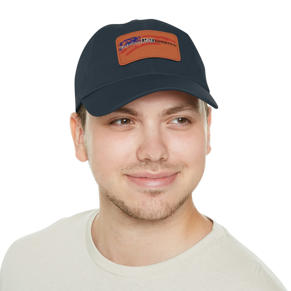 Multi Color Hat with Leather Patch (Rectangle)