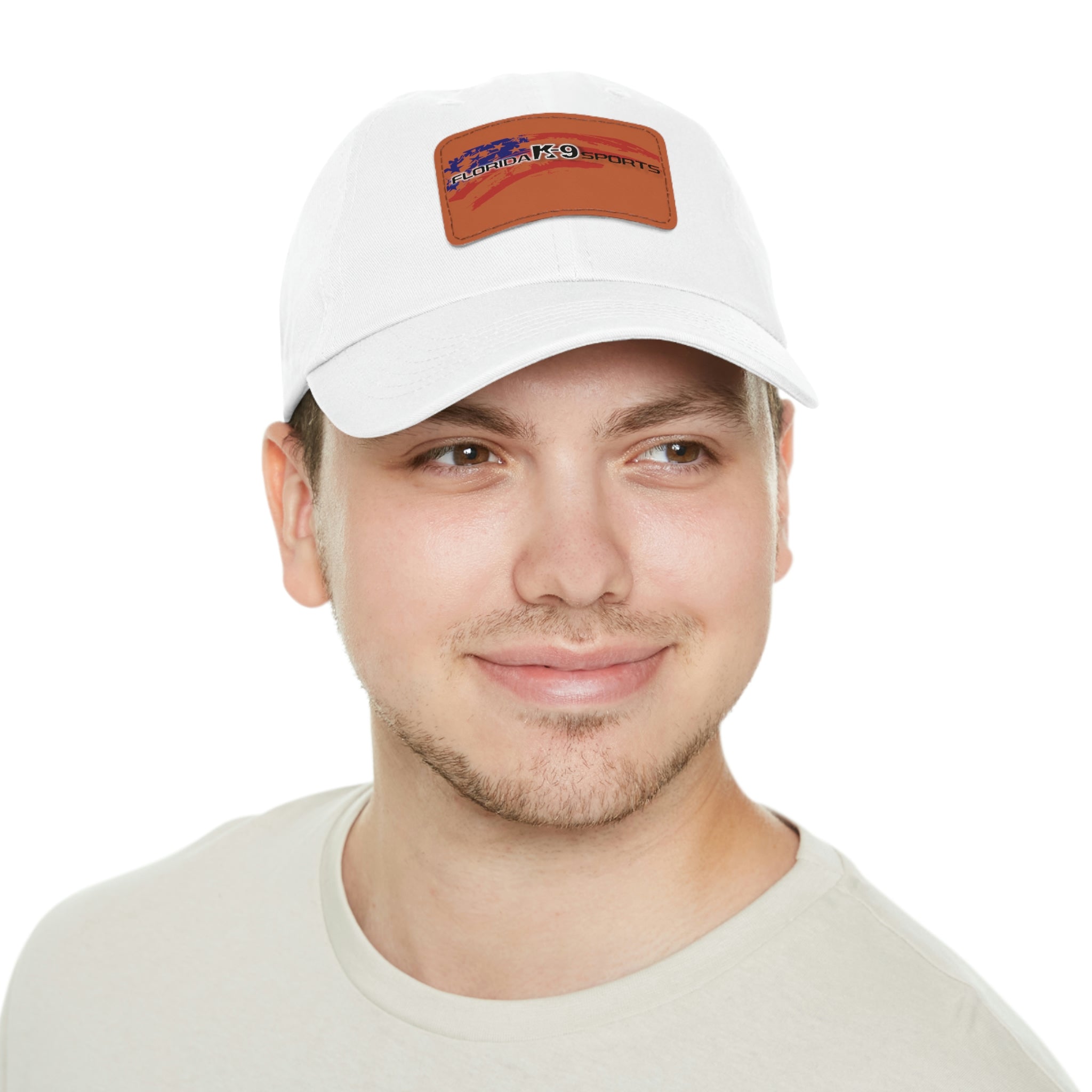 Multi Color Hat with Leather Patch (Rectangle)