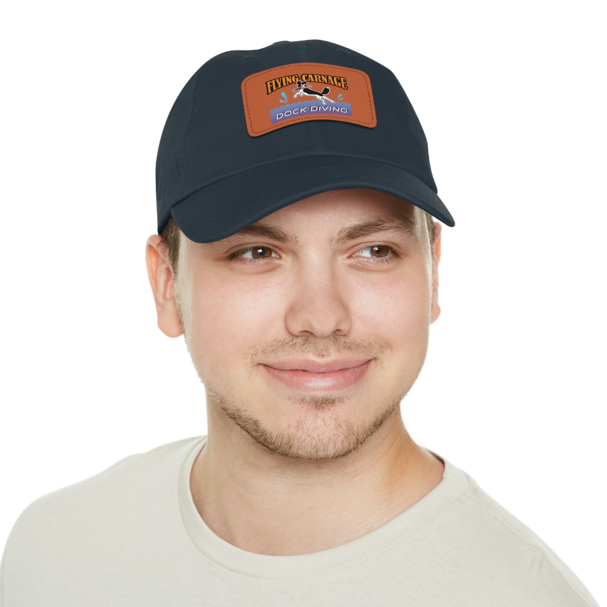 Multi Color Leather Patch Hat