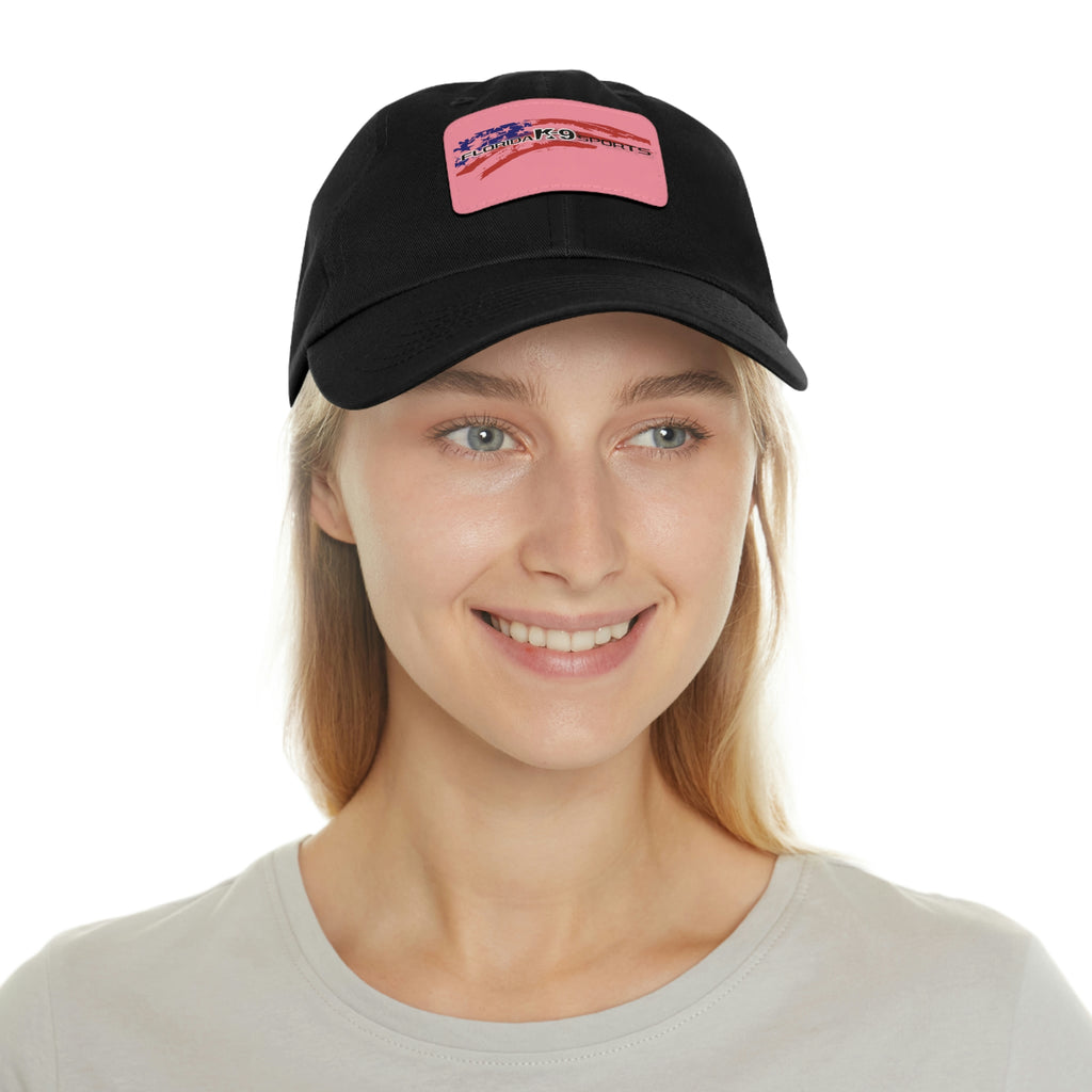 Multi Color Hat with Leather Patch (Rectangle)