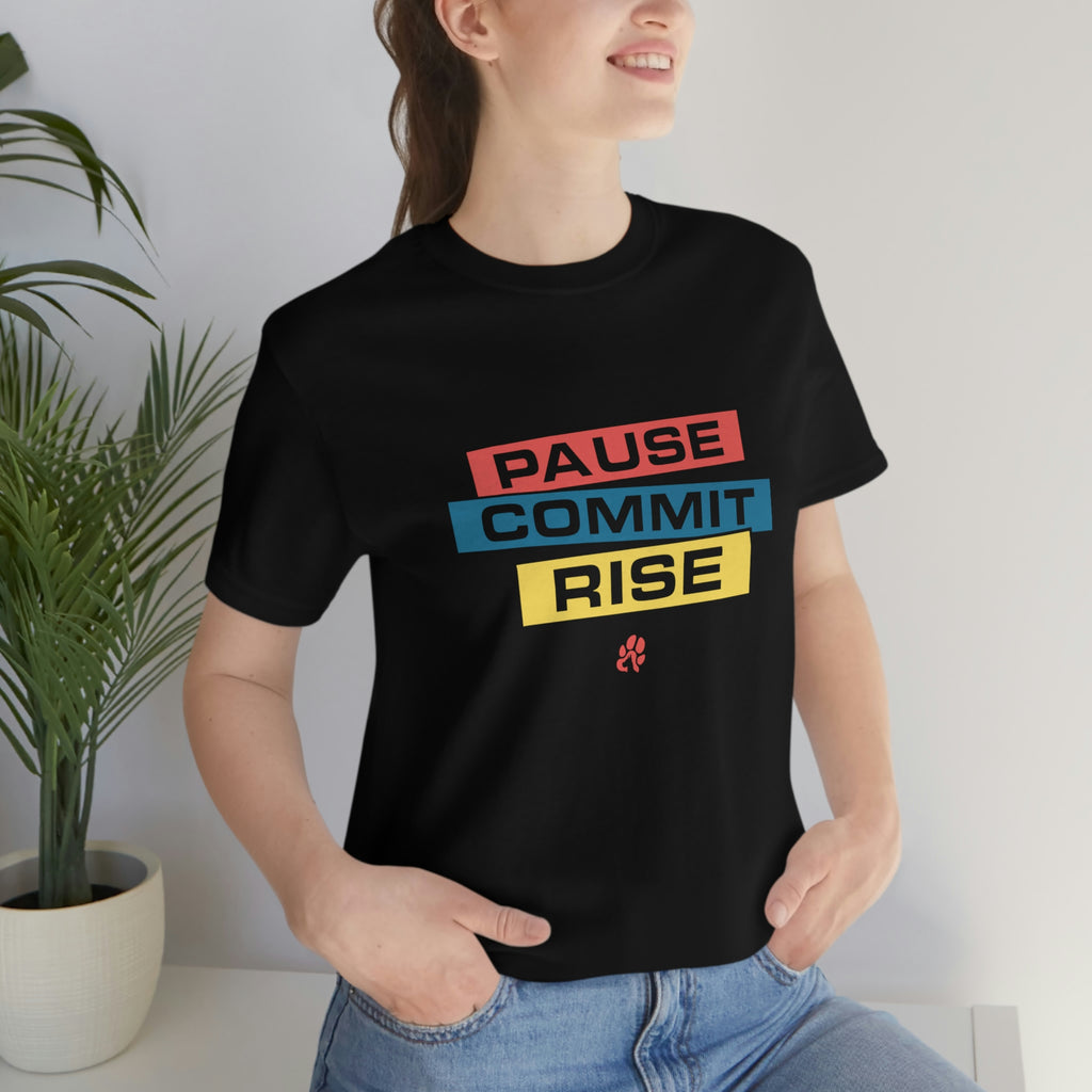 Pause Commit Rise Official Advanced Performance Short Sleeve Tee