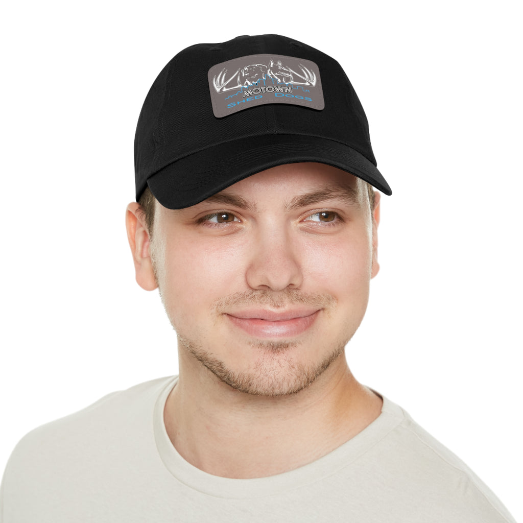 MoTown Multi Color hat with Leather Patch (Rectangle)