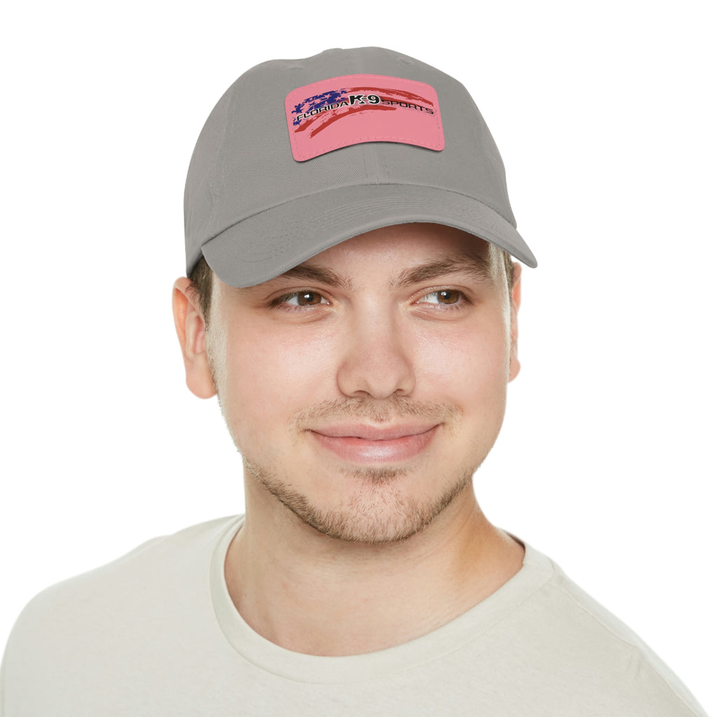 Multi Color Hat with Leather Patch (Rectangle)