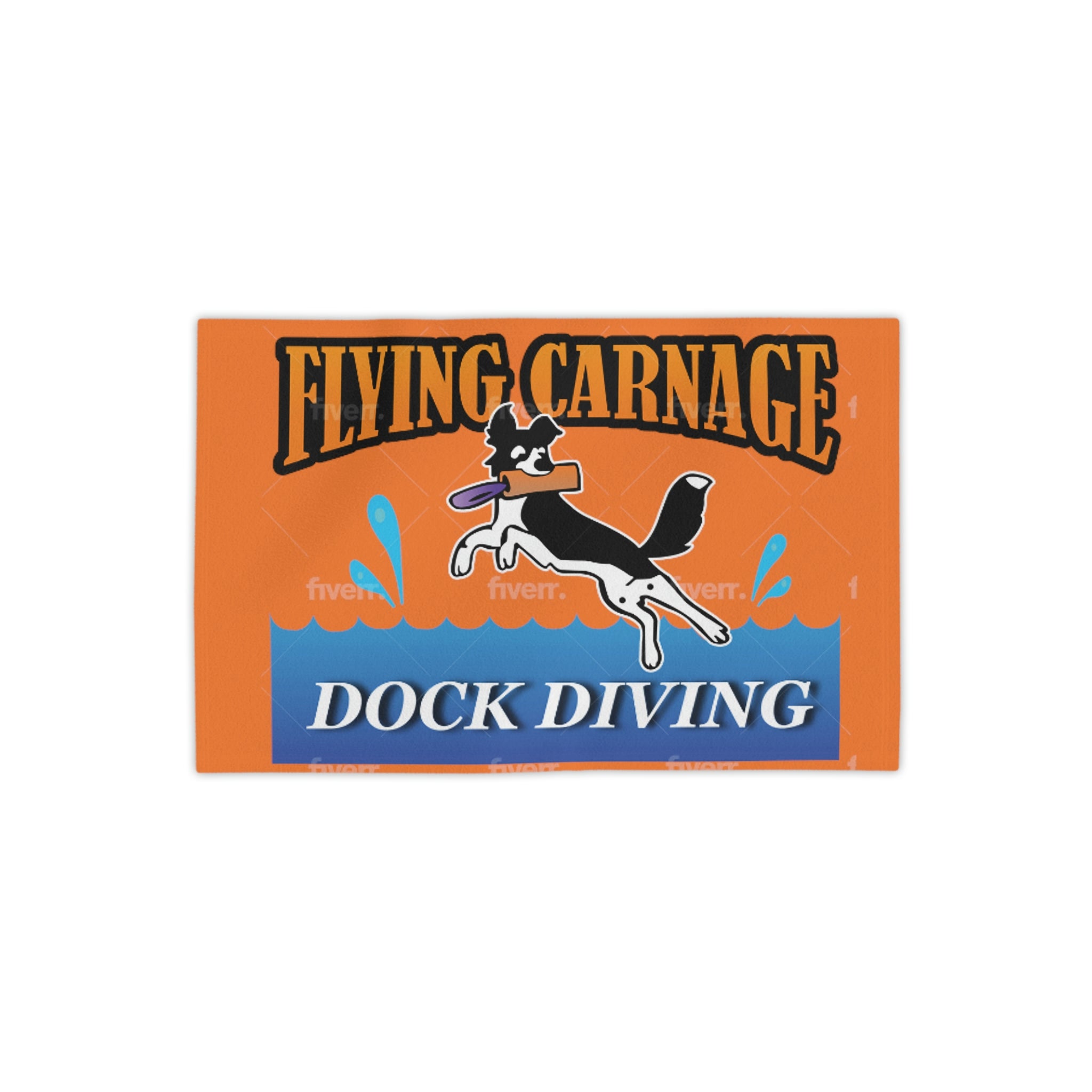 Orange Beach Towel