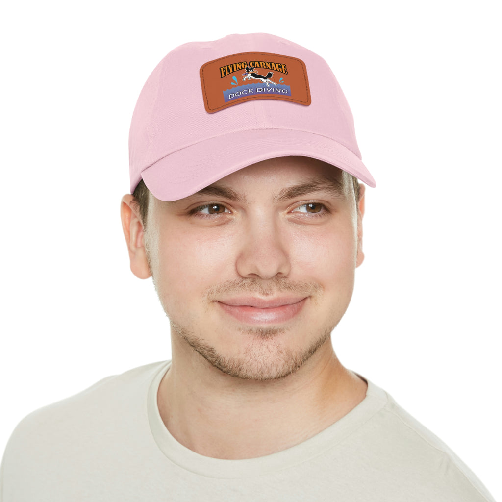 Multi Color Leather Patch Hat