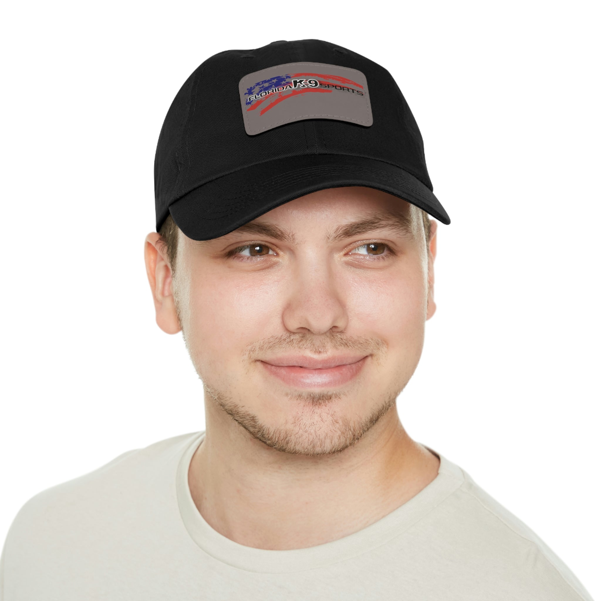 Multi Color Hat with Leather Patch (Rectangle)
