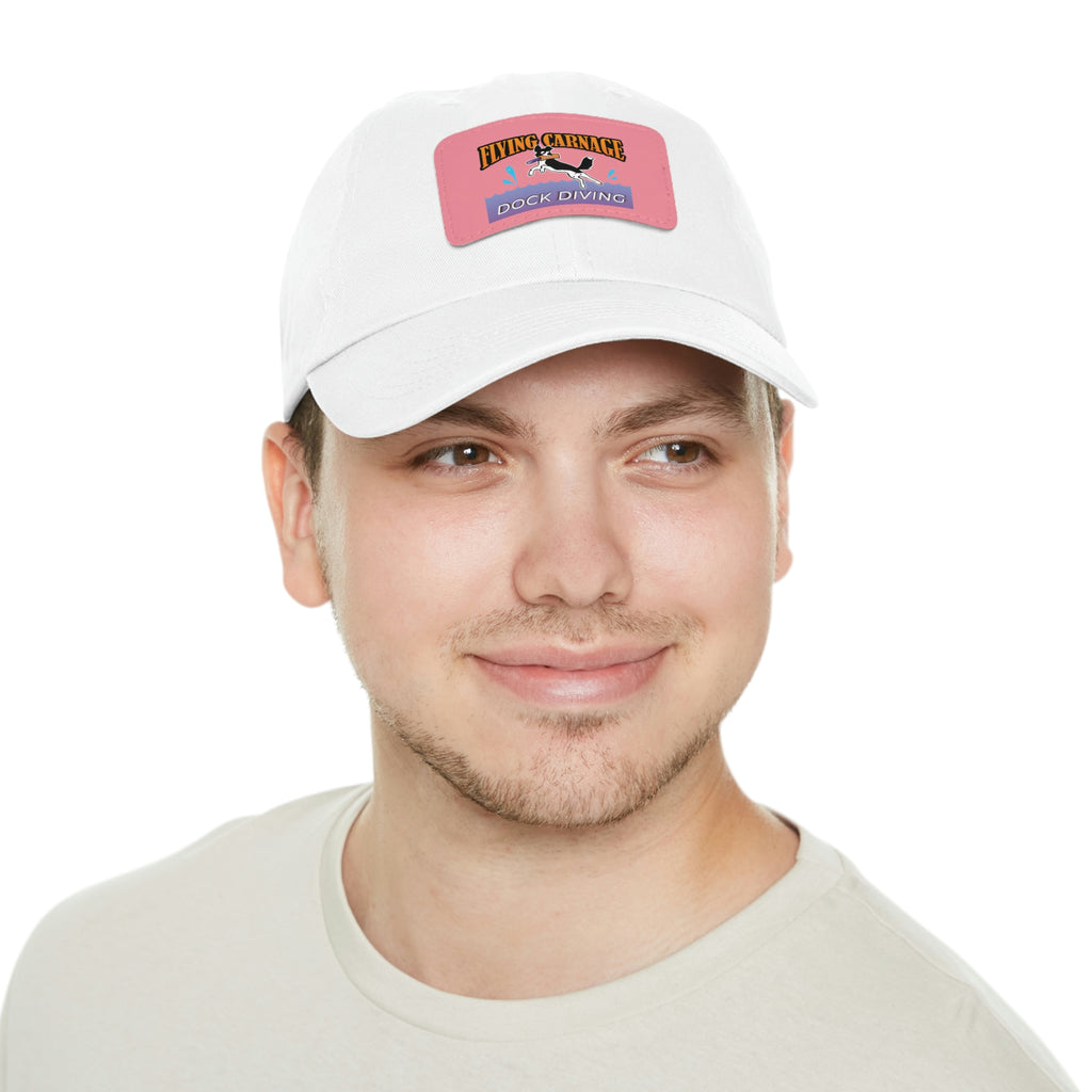 Multi Color Leather Patch Hat