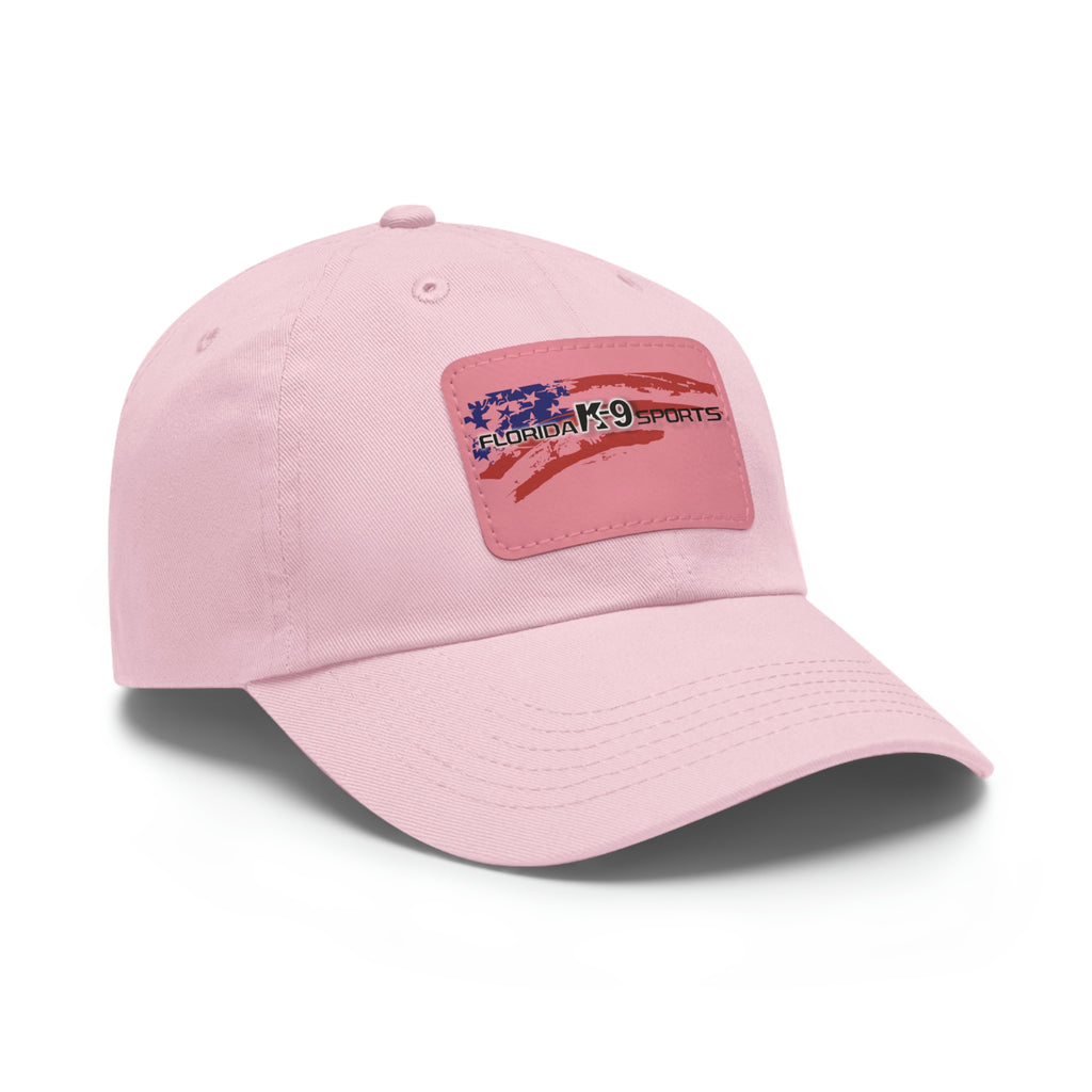 Multi Color Hat with Leather Patch (Rectangle)