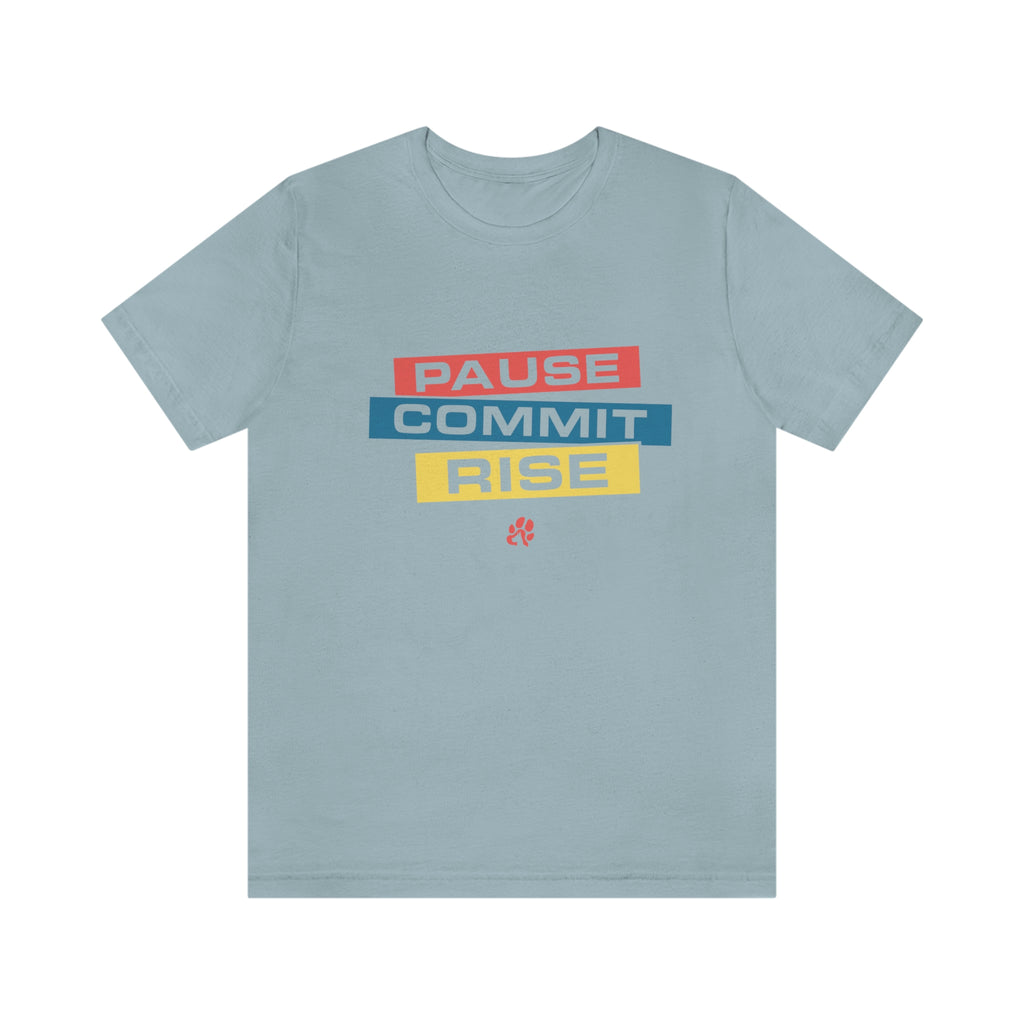 Pause Commit Rise Official Advanced Performance Short Sleeve Tee
