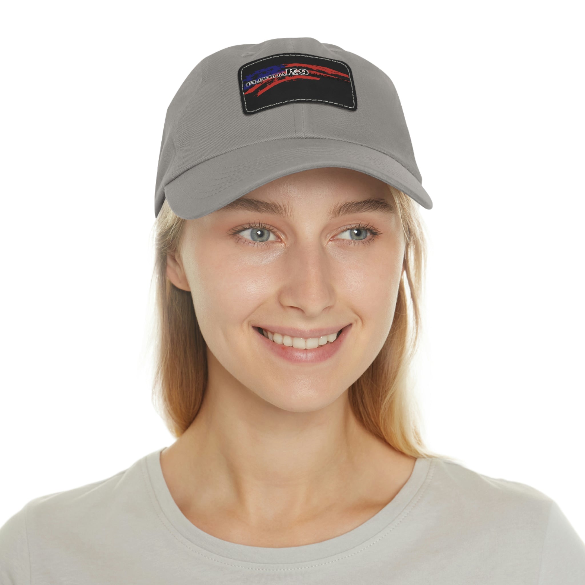Multi Color Hat with Leather Patch (Rectangle)