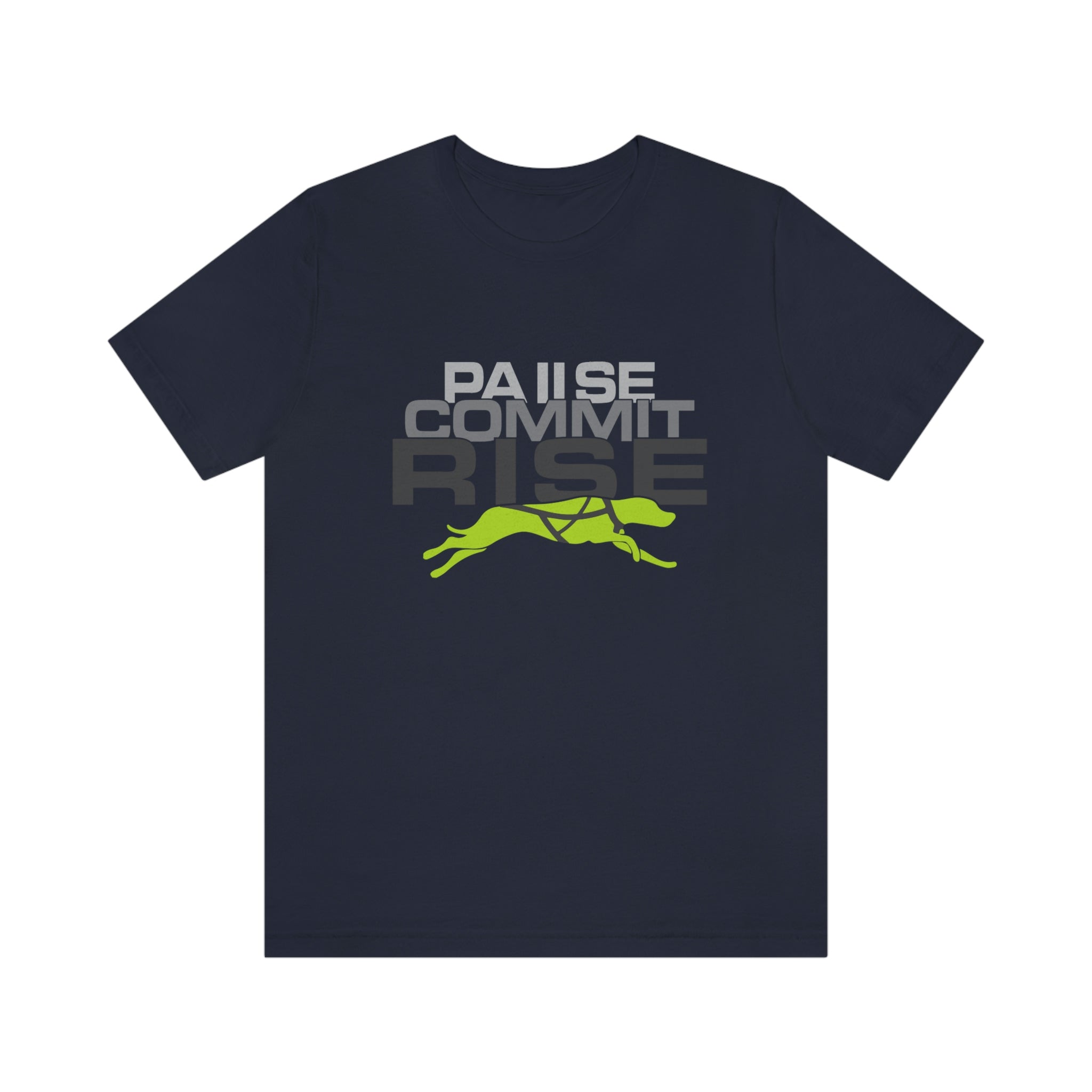 Pause Commit Rise Official Advanced Performance Canine Short Sleeve Tee