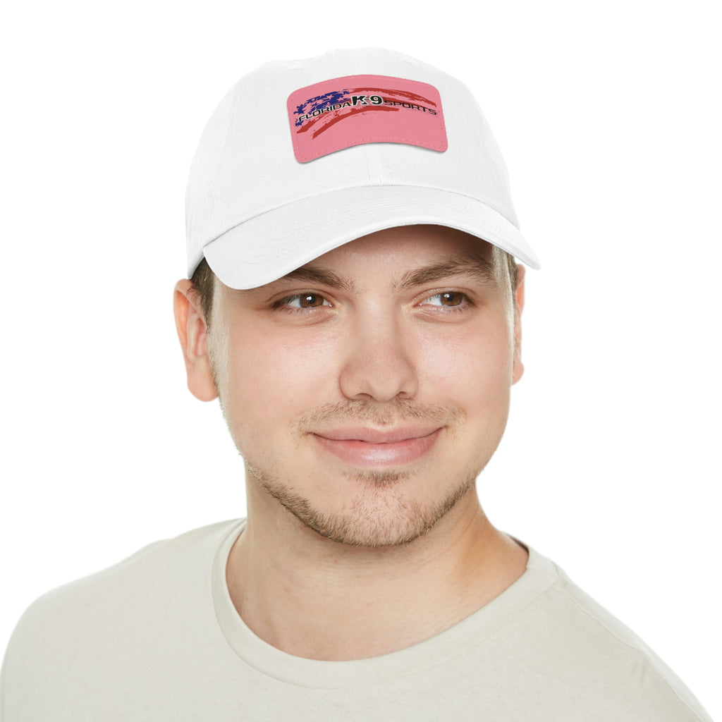 Multi Color Hat with Leather Patch (Rectangle)