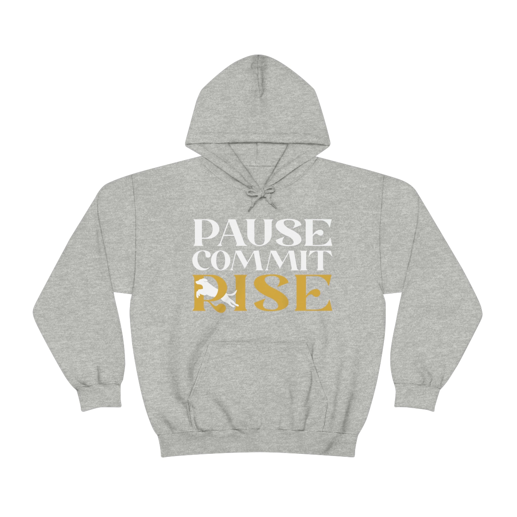 Pause Commit Rise Official Advanced Performance Canine Unisex Heavy Blend™ Hooded Sweatshirt