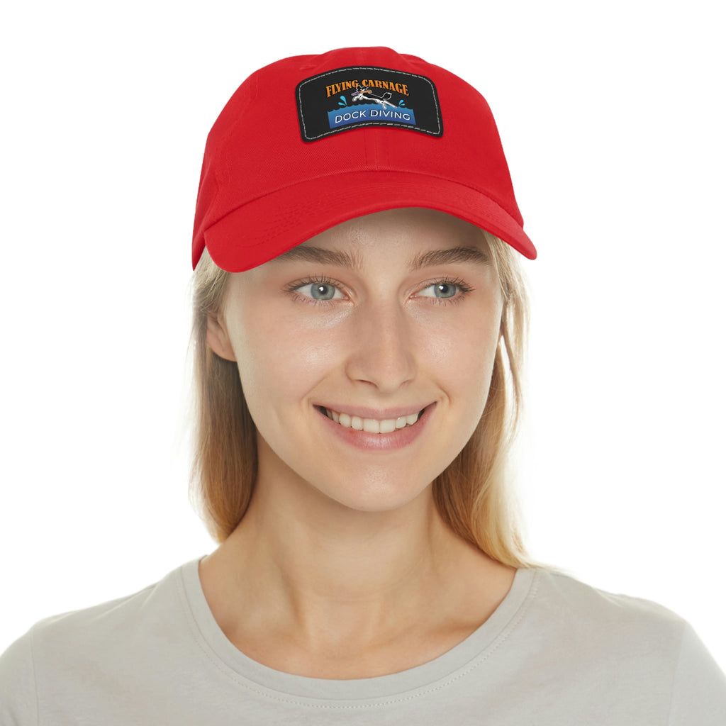 Multi Color Leather Patch Hat