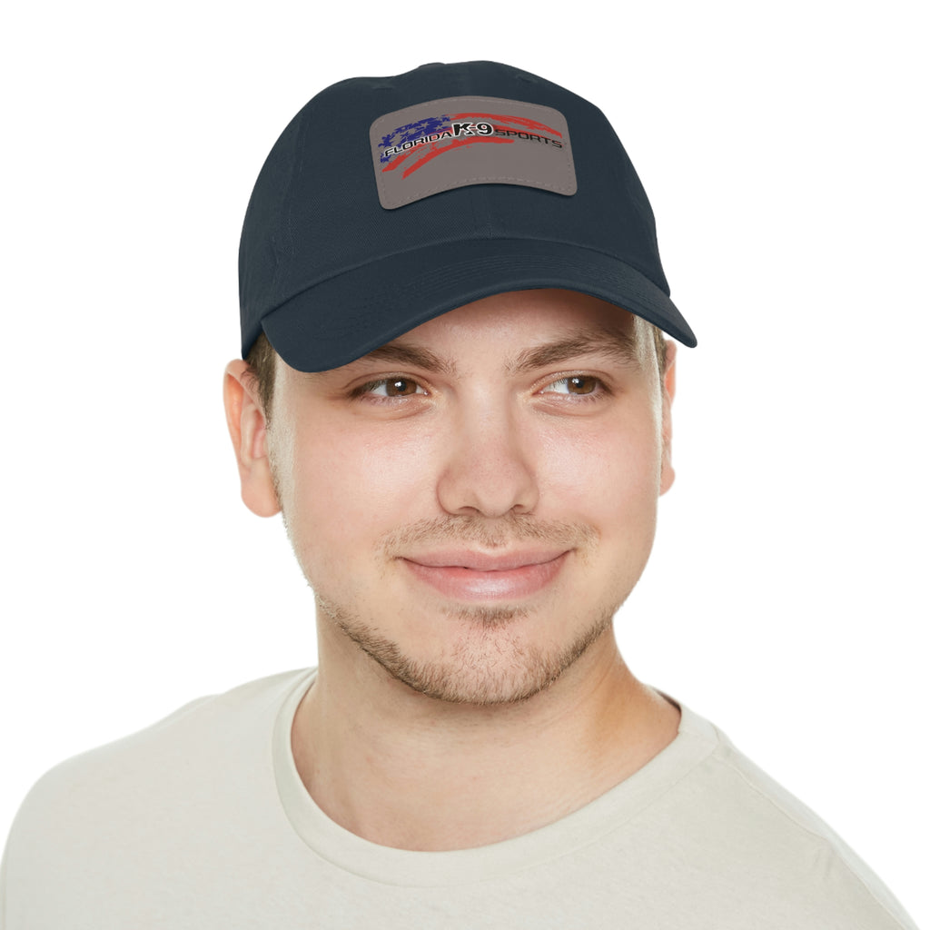 Multi Color Hat with Leather Patch (Rectangle)