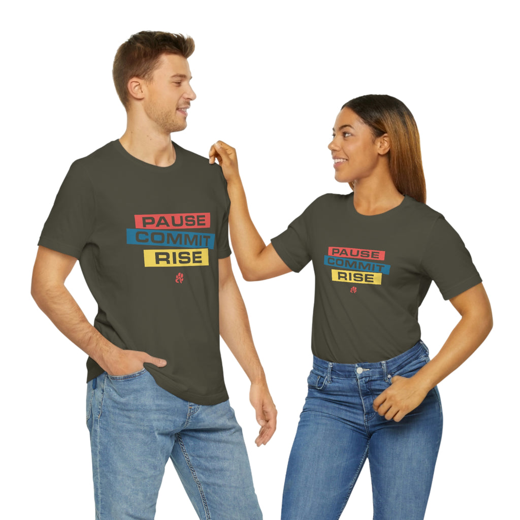 Pause Commit Rise Official Advanced Performance Short Sleeve Tee